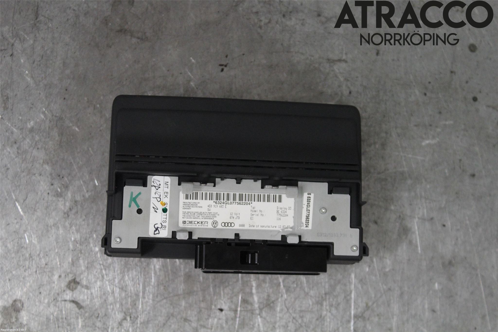 Audi A8/S8 4E  02-09 Bildskärm