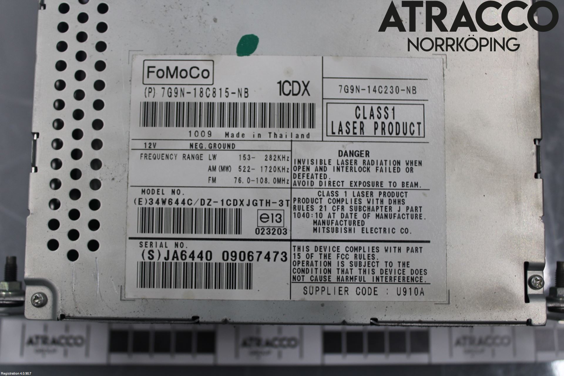 Jaguar XF 08-15 Cd Radio - Multimediapanel