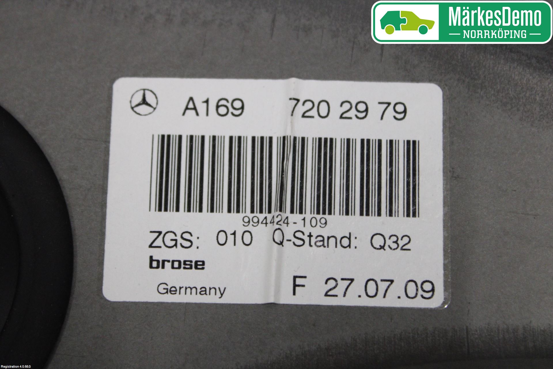Mercedes-Benz MB B-KLASS (W245) 05-12 Fönsterhiss El Kompl
