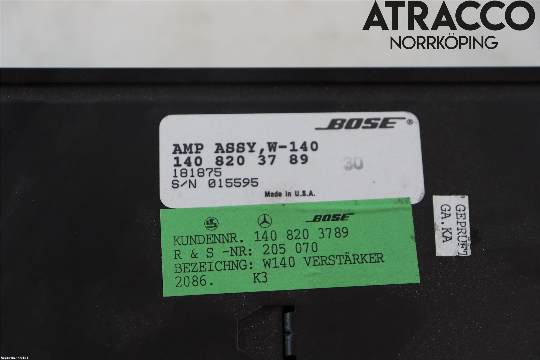 Mercedes-Benz MB S/CL-KLASS (W140) 91-98 Radio-Stereo Förstärkare