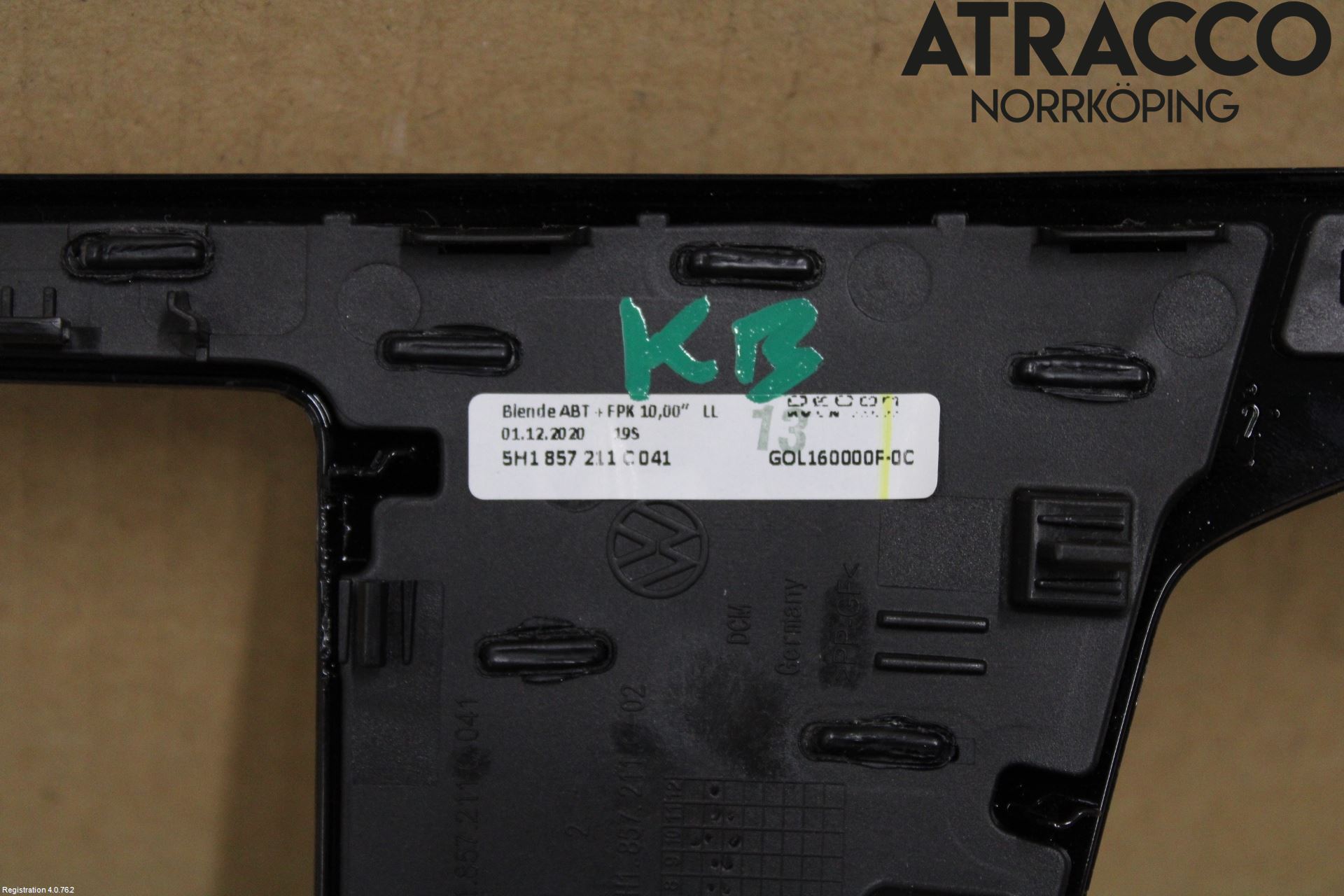 Volkswagen VW GOLF / E-GOLF VIII 20- Instrumentsarg