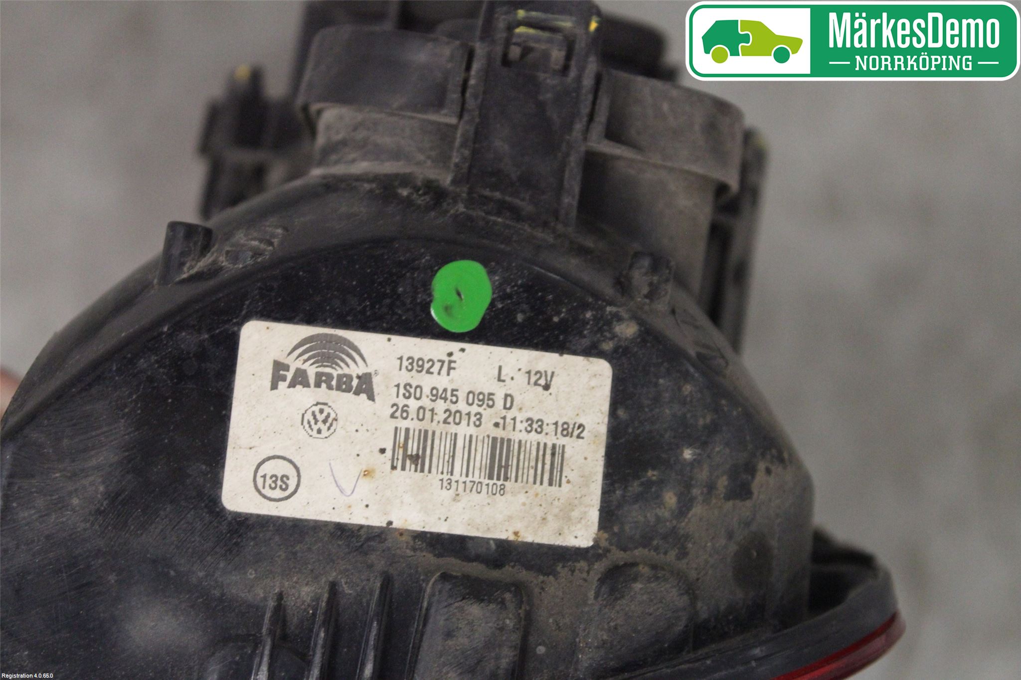 Volkswagen VW UP! / E-UP! Bakljus Vänster