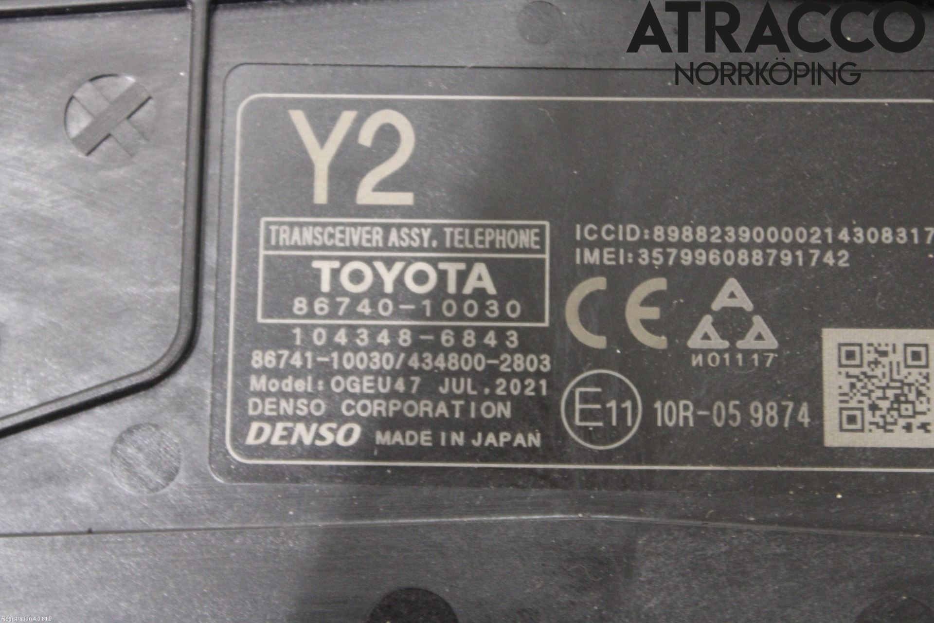 Toyota C-HR 16-23 Styrenhet Övrigt