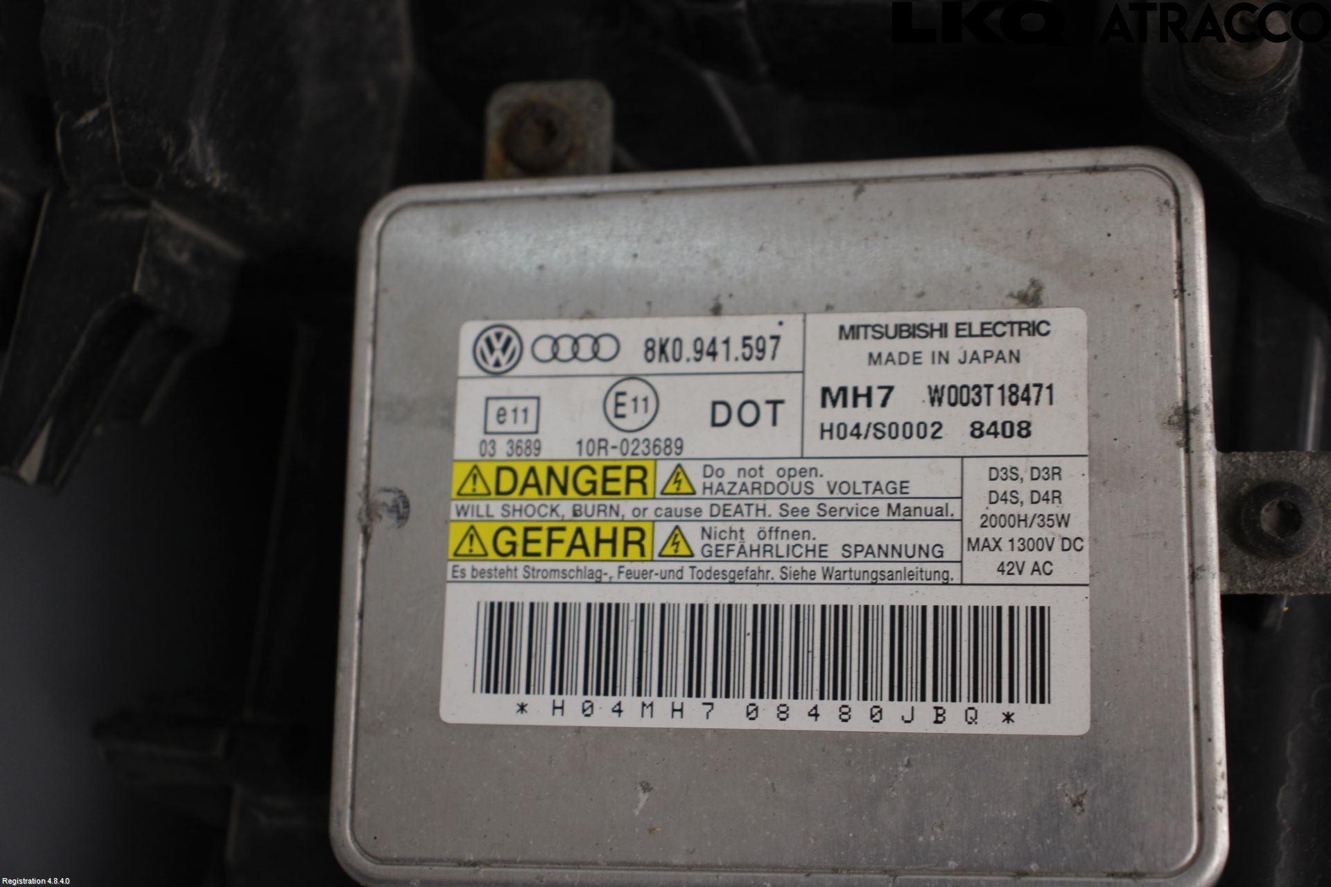 Audi A4/S4 08-11 Strålkastare Höger