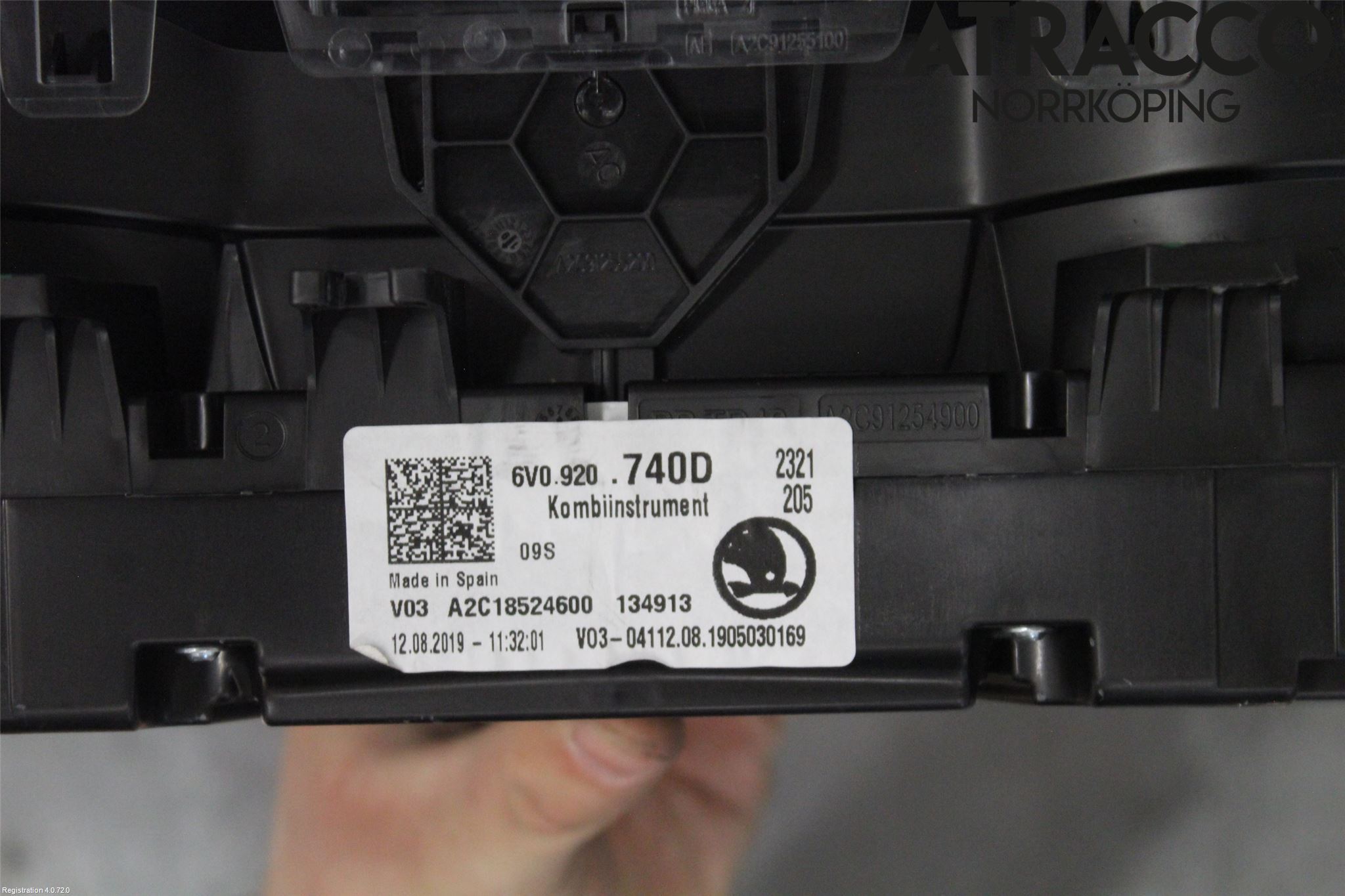 Skoda FABIA 15-21 Instrument Komb