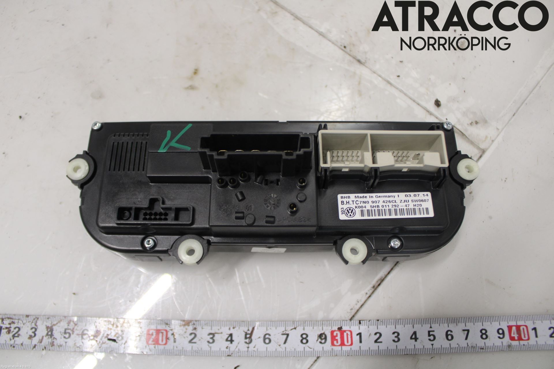 Volkswagen VW CADDY 11-15 Värmereglage