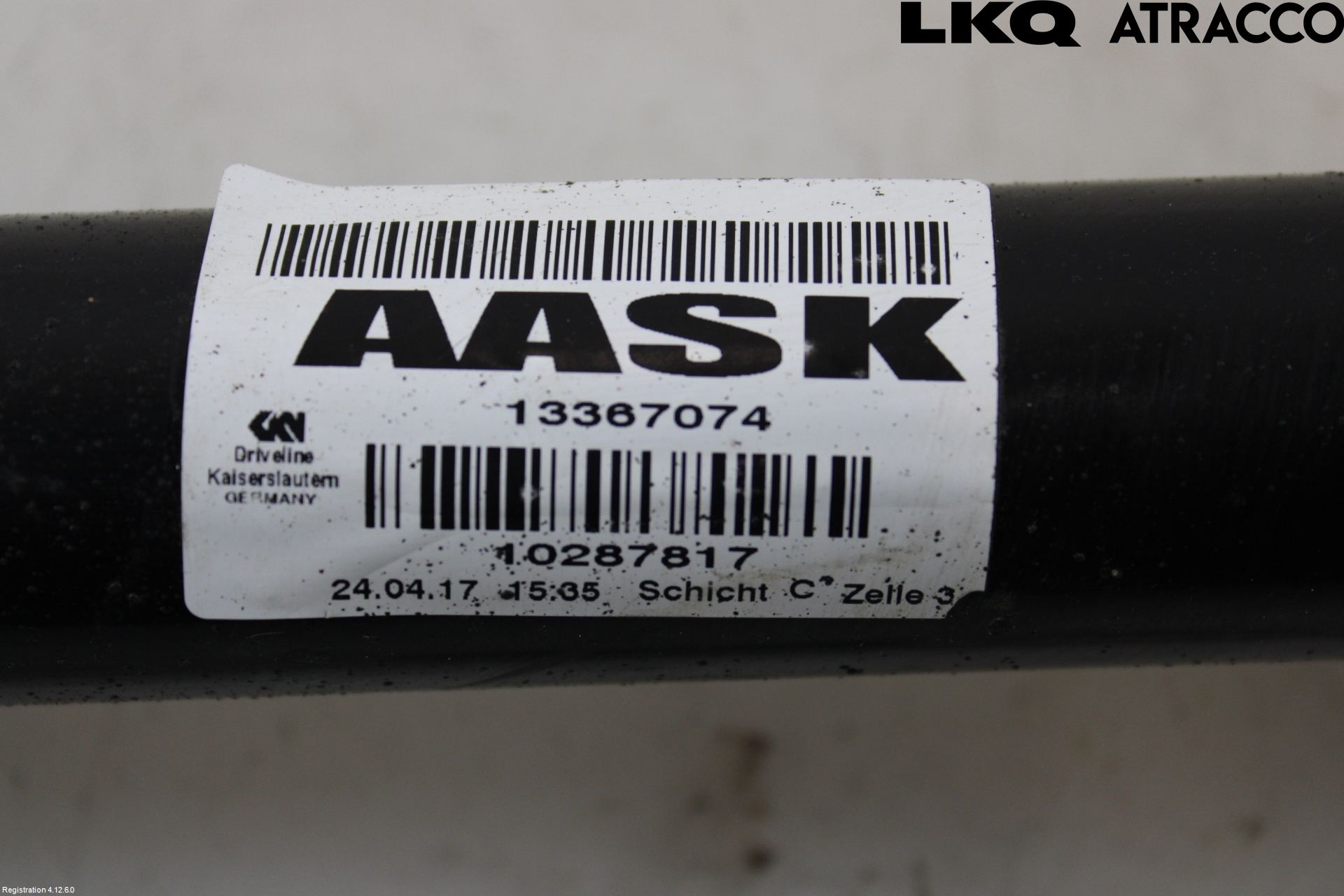 Opel ASTRA K 16-22 Drivaxel Fram Höger