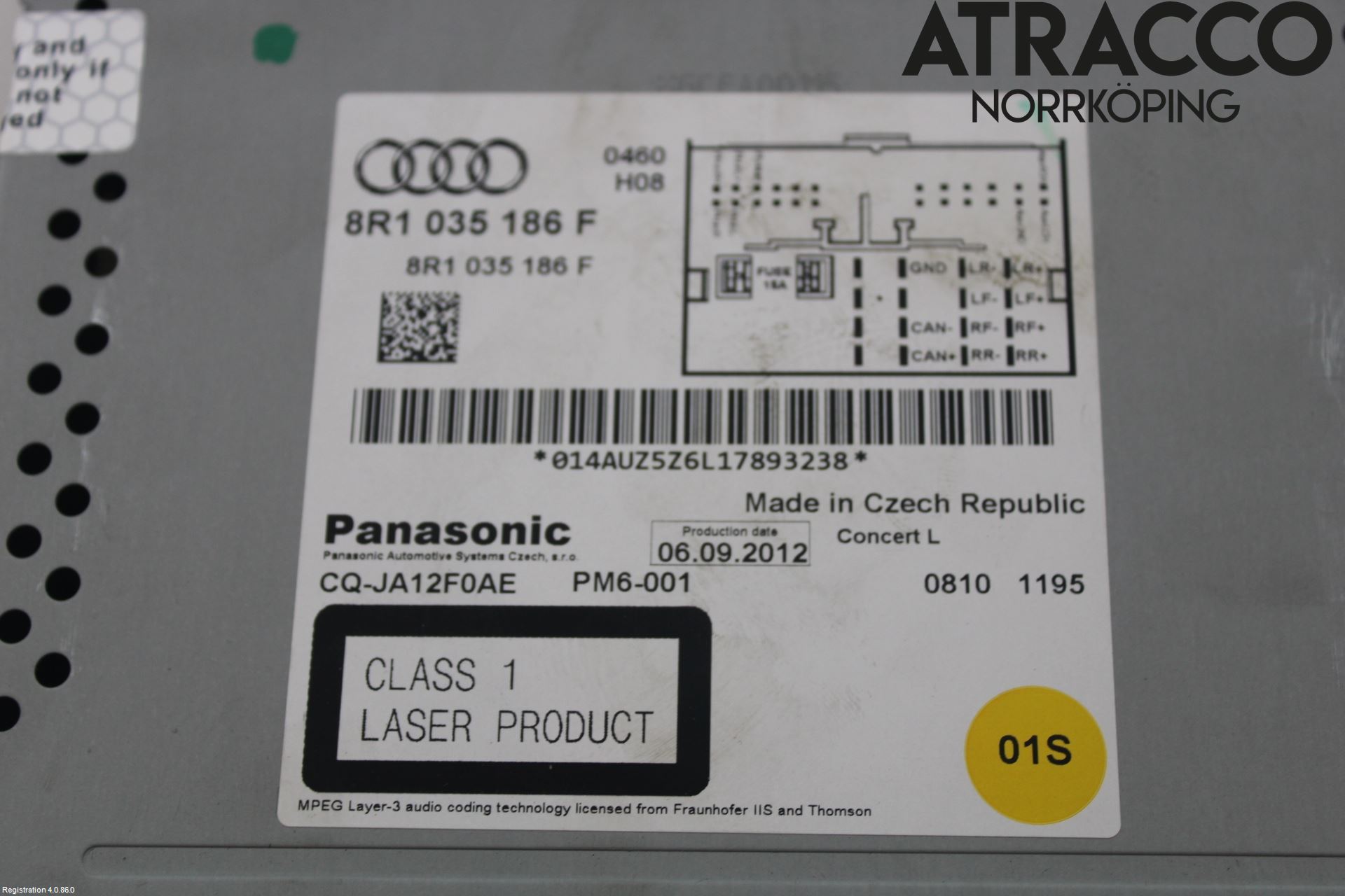 Audi A4 12-15 Cd Radio - Multimediapanel