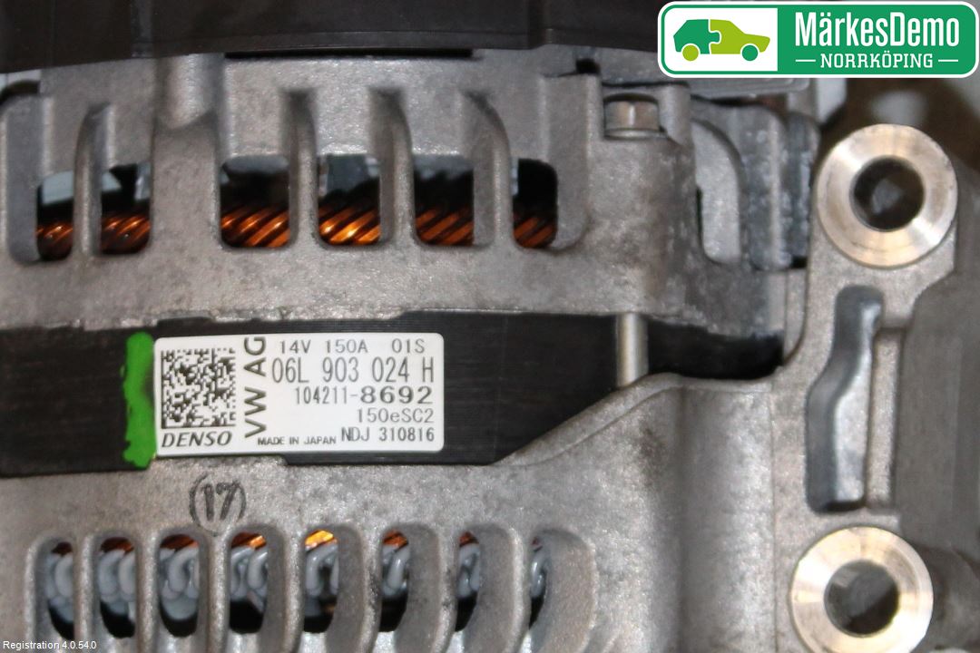Audi A4/S4 B9 16-19 Generator