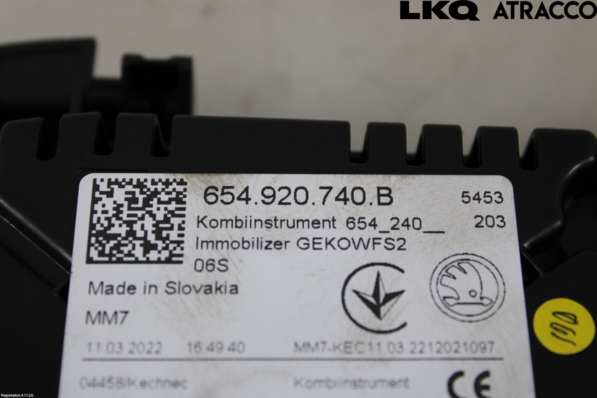 Skoda FABIA 22- Instrument Komb