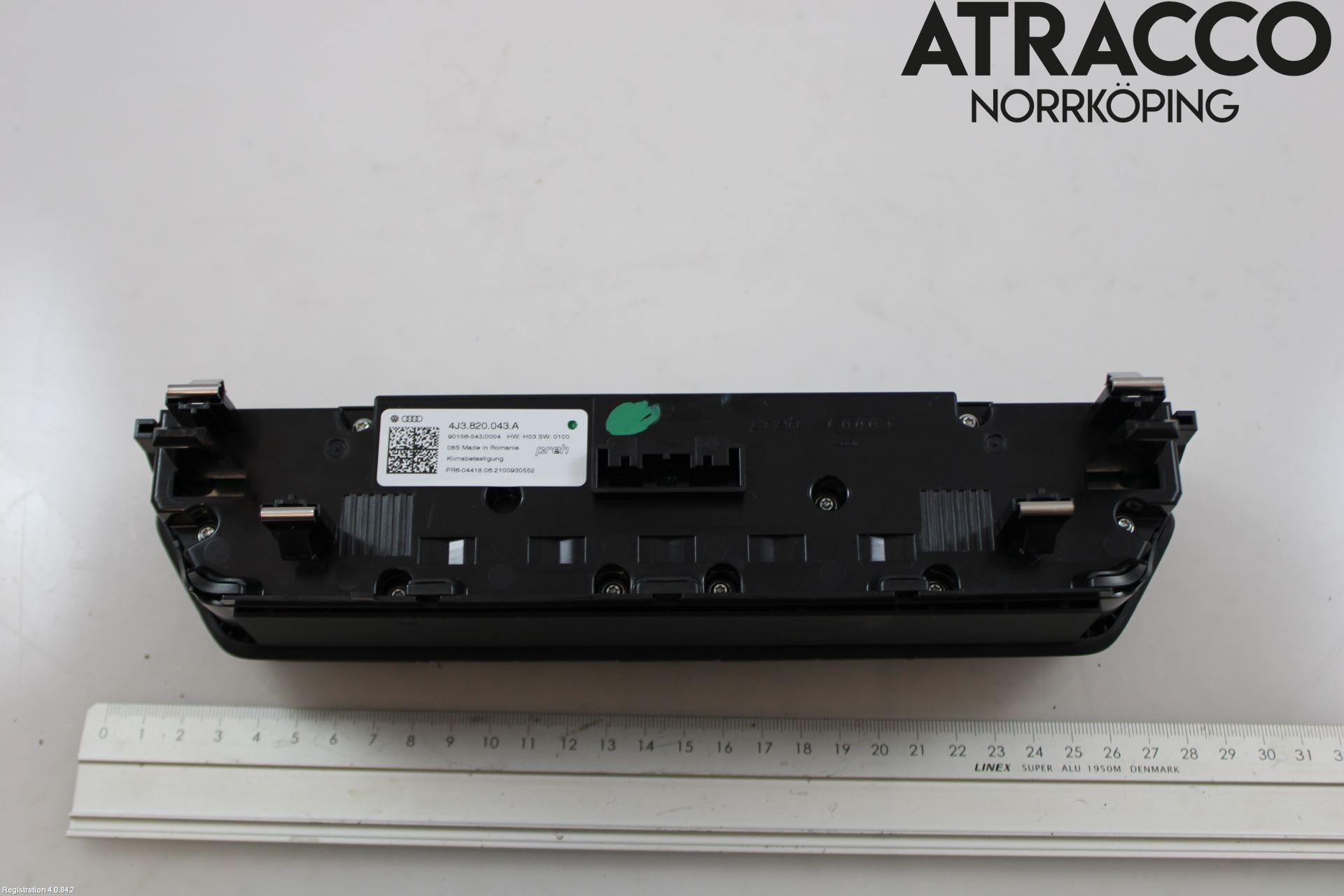 Audi E-TRON GT FW 21- Värmereglage