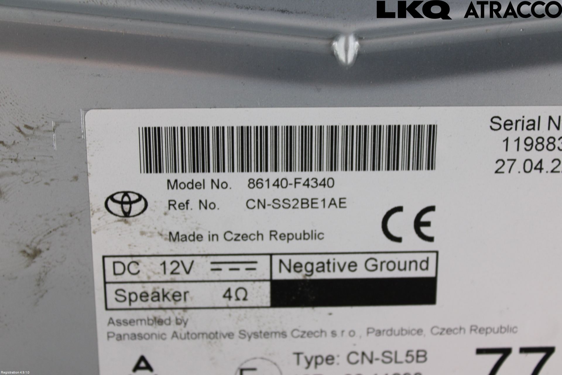 Toyota C-HR 16-23 Cd Radio - Multimediapanel