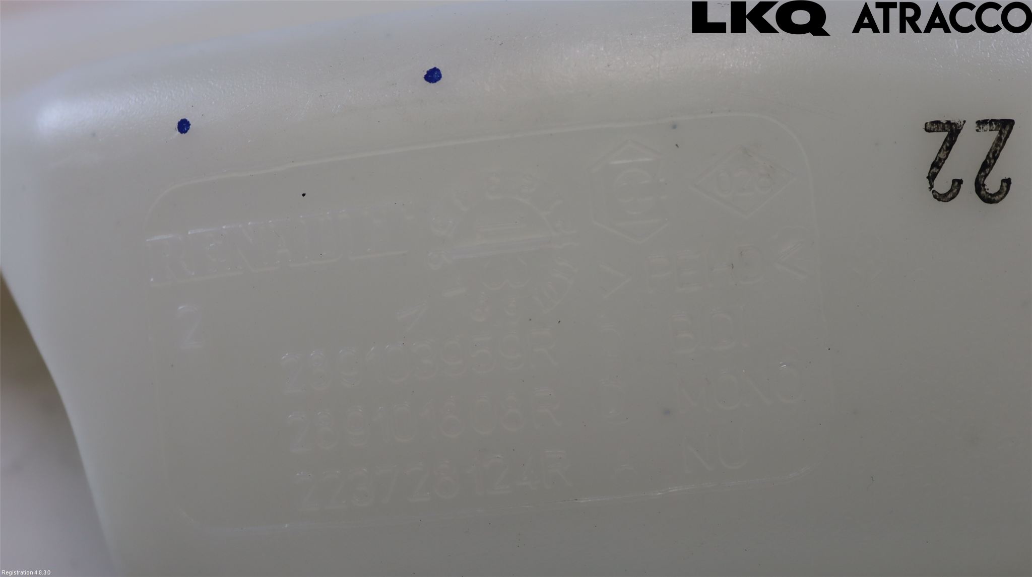 Dacia LODGY 12-18 Spolartank Vindruta