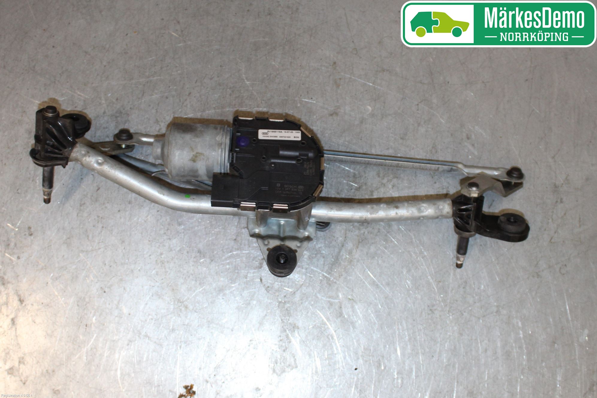 Audi A3/S3 8V 13-20 Torkarmekanism Vindruta