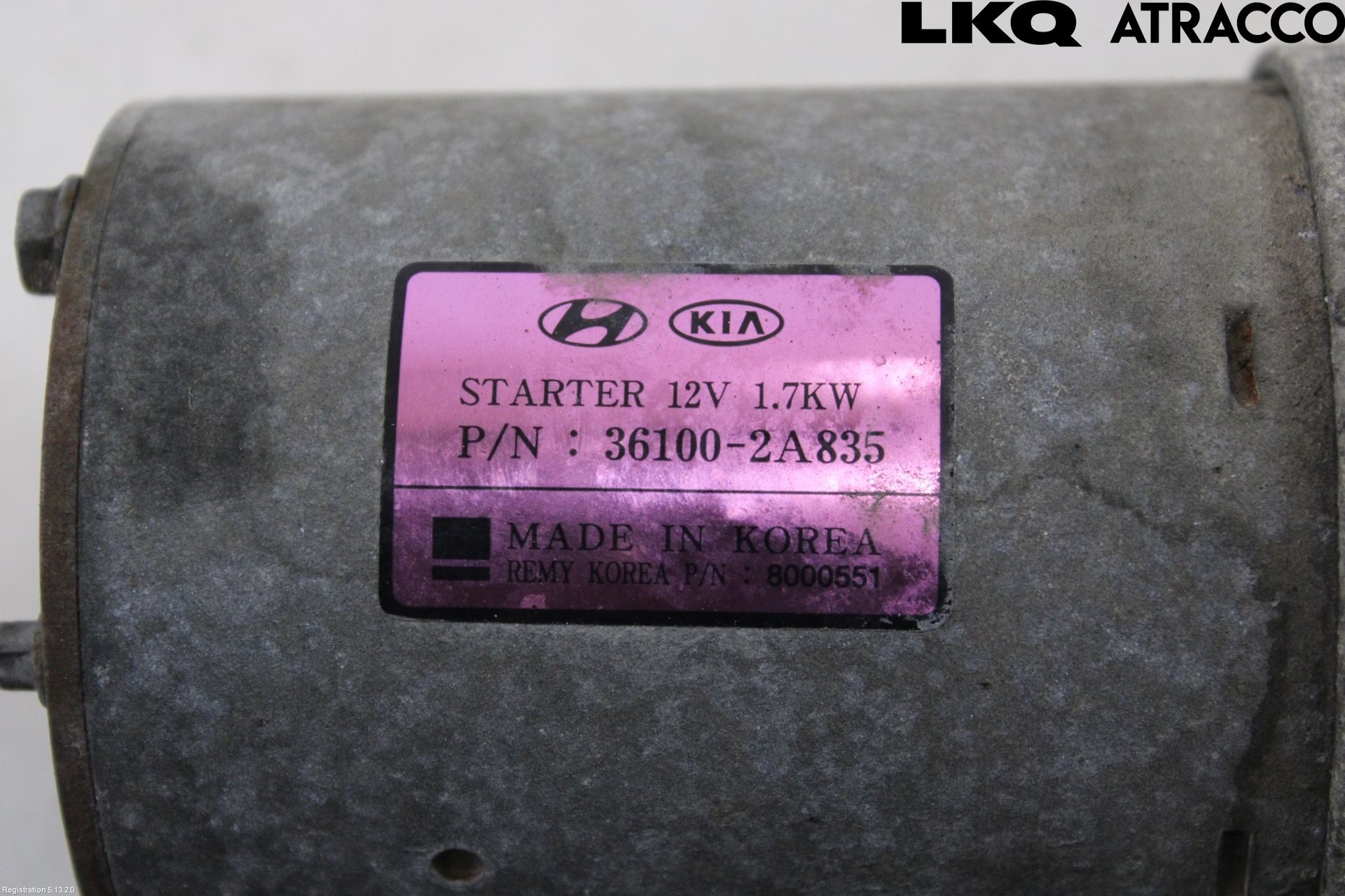 Kia SPORTAGE (SL) 11-15 Startmotor Diesel