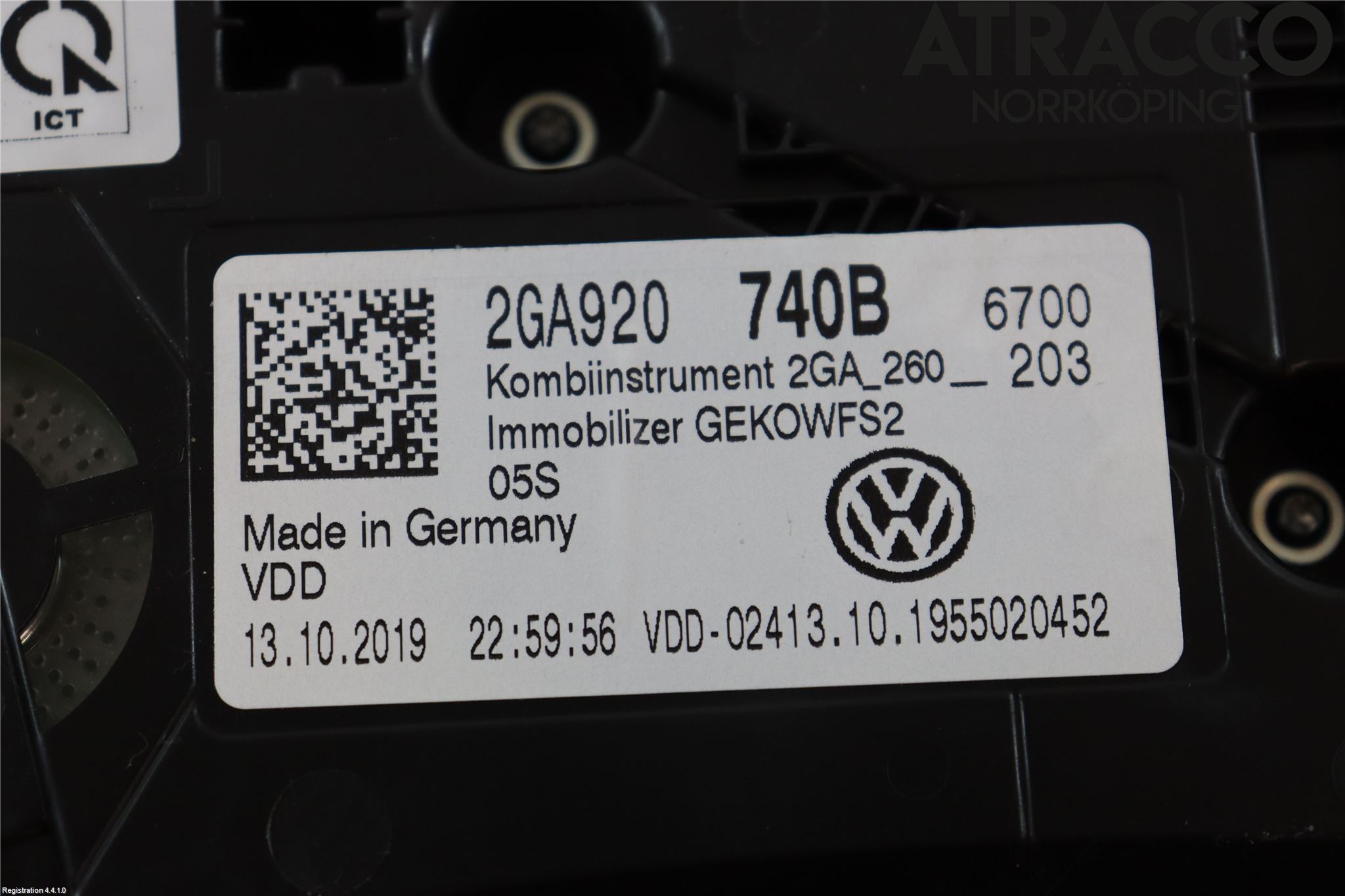 Volkswagen VW T-ROC 18- Instrument Komb