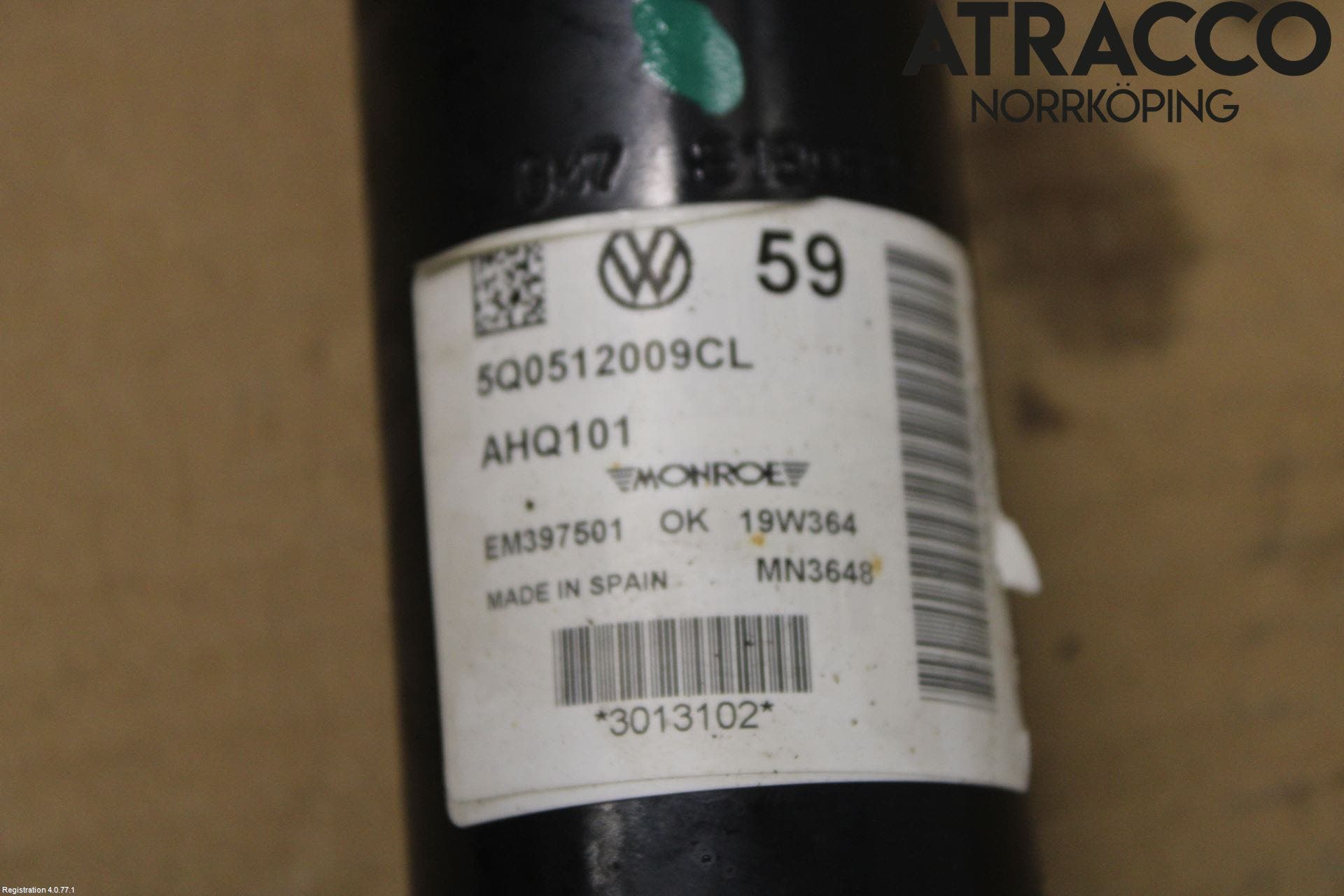 CUPRA ATECA 19- Stötdämpare Bak