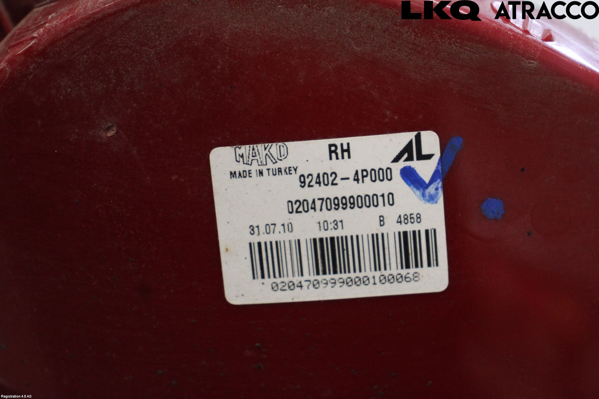 Hyundai i20 PB 09-14 Bakljus Höger