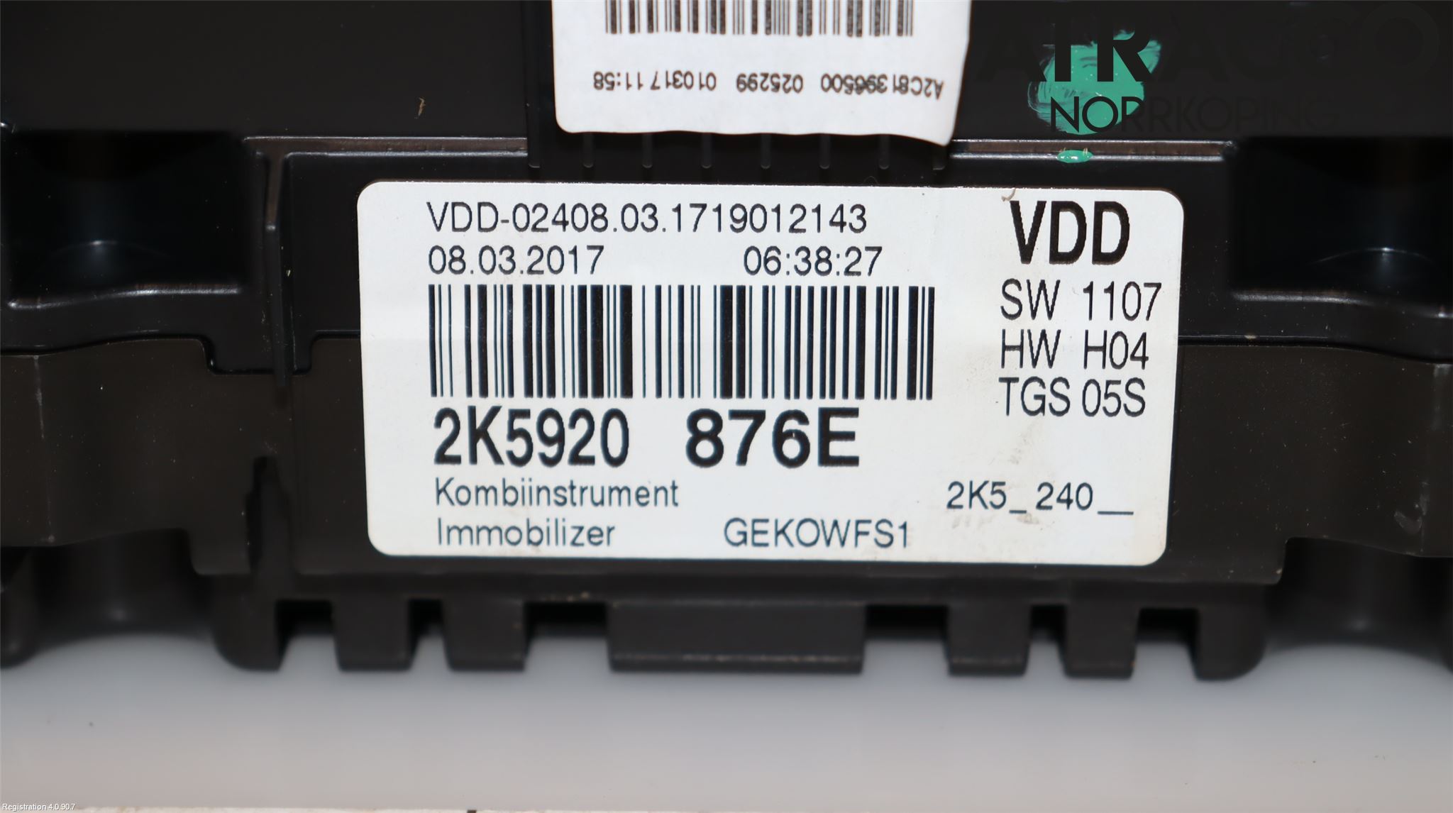 Volkswagen VW CADDY 16-20 Instrument Komb