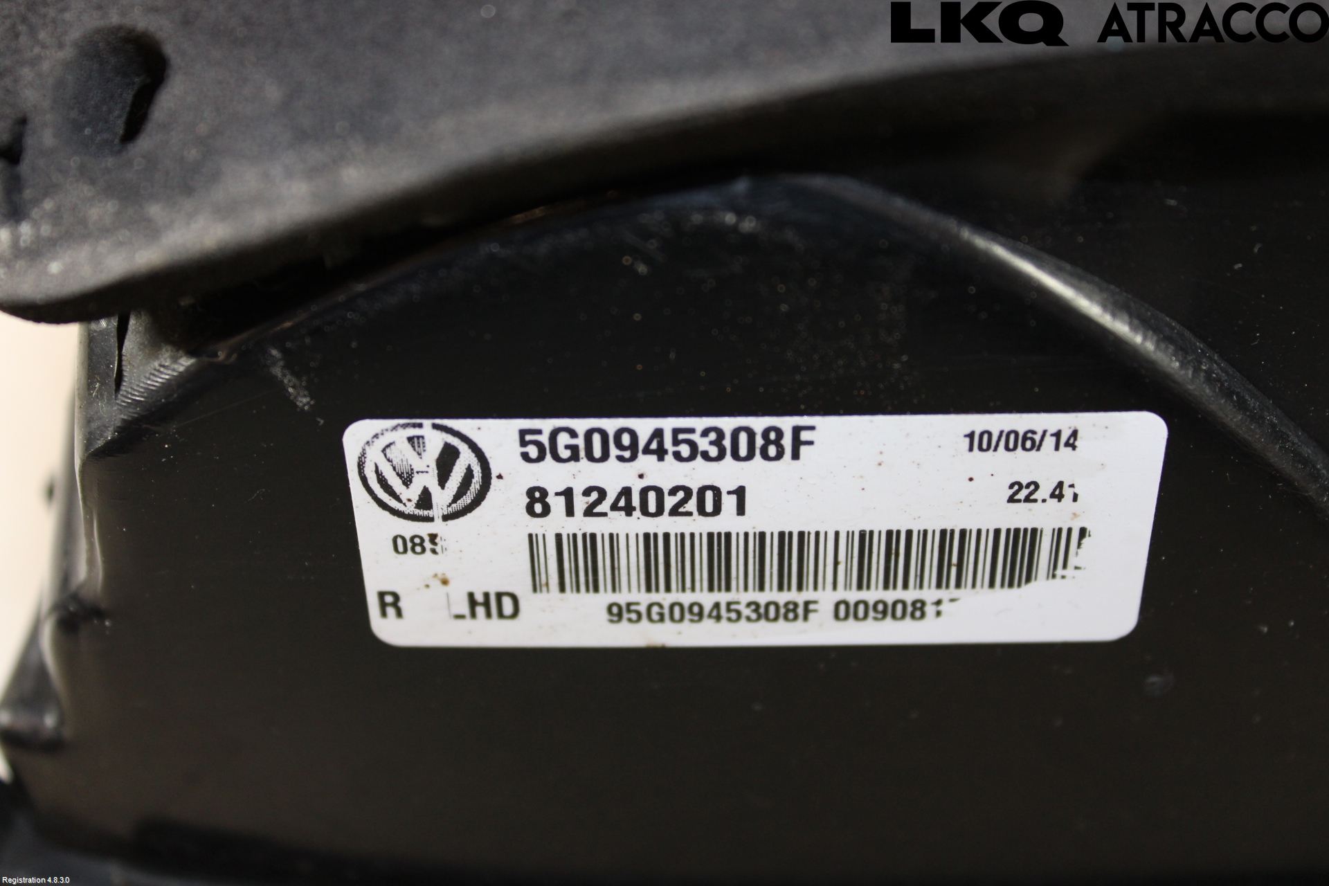 Volkswagen VW GOLF / E-GOLF VII 13-20 Bakljus Lucka Vä