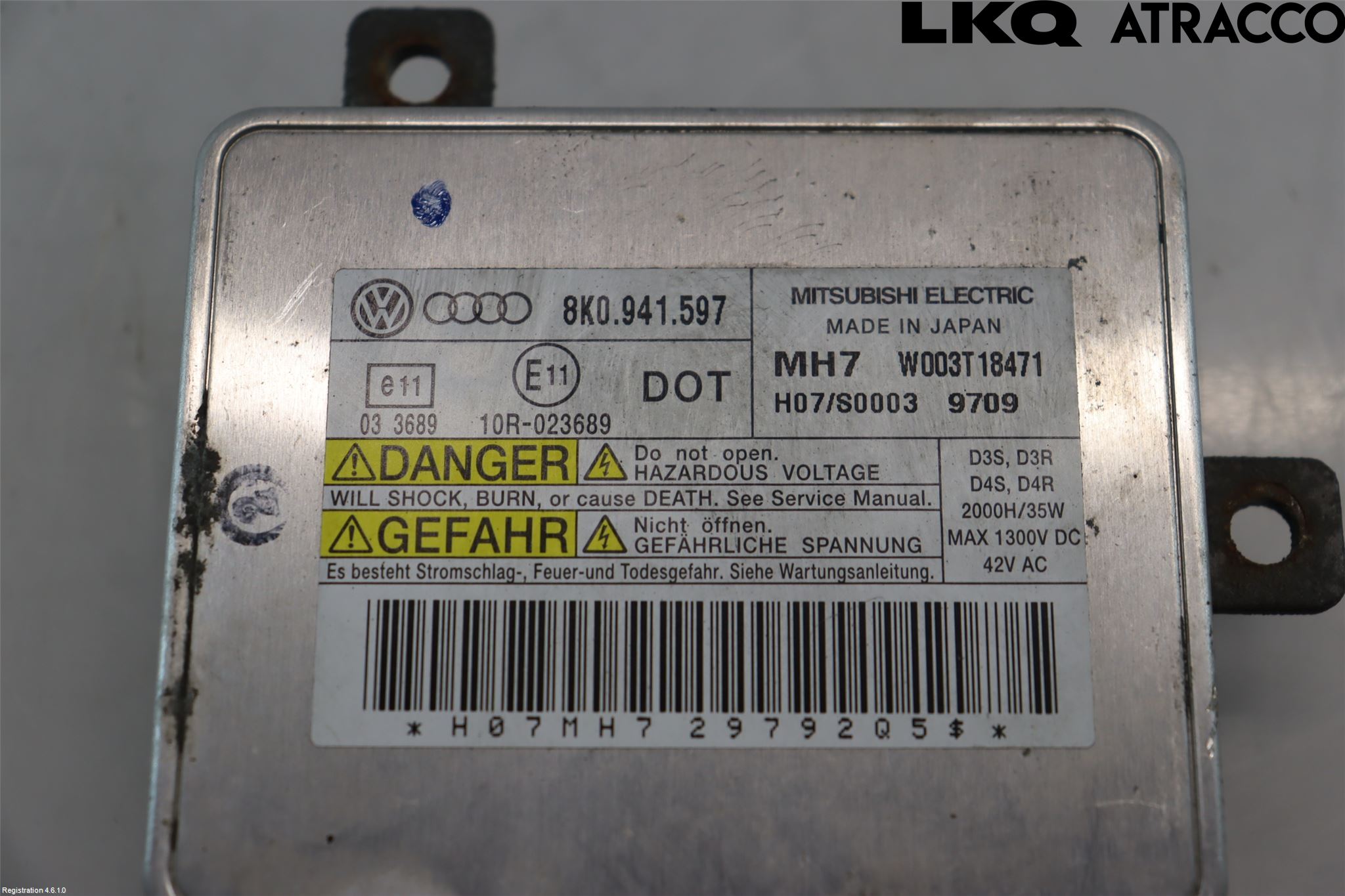 Audi A4/S4 08-11 Styrenhet Strålkastare