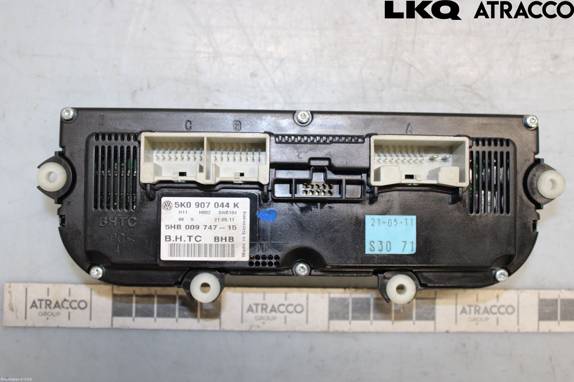 Volkswagen VW SHARAN 11- Värmereglage
