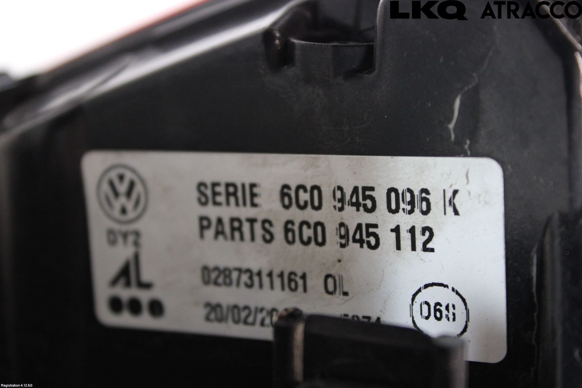 Volkswagen VW POLO 10-17 Bakljus Höger
