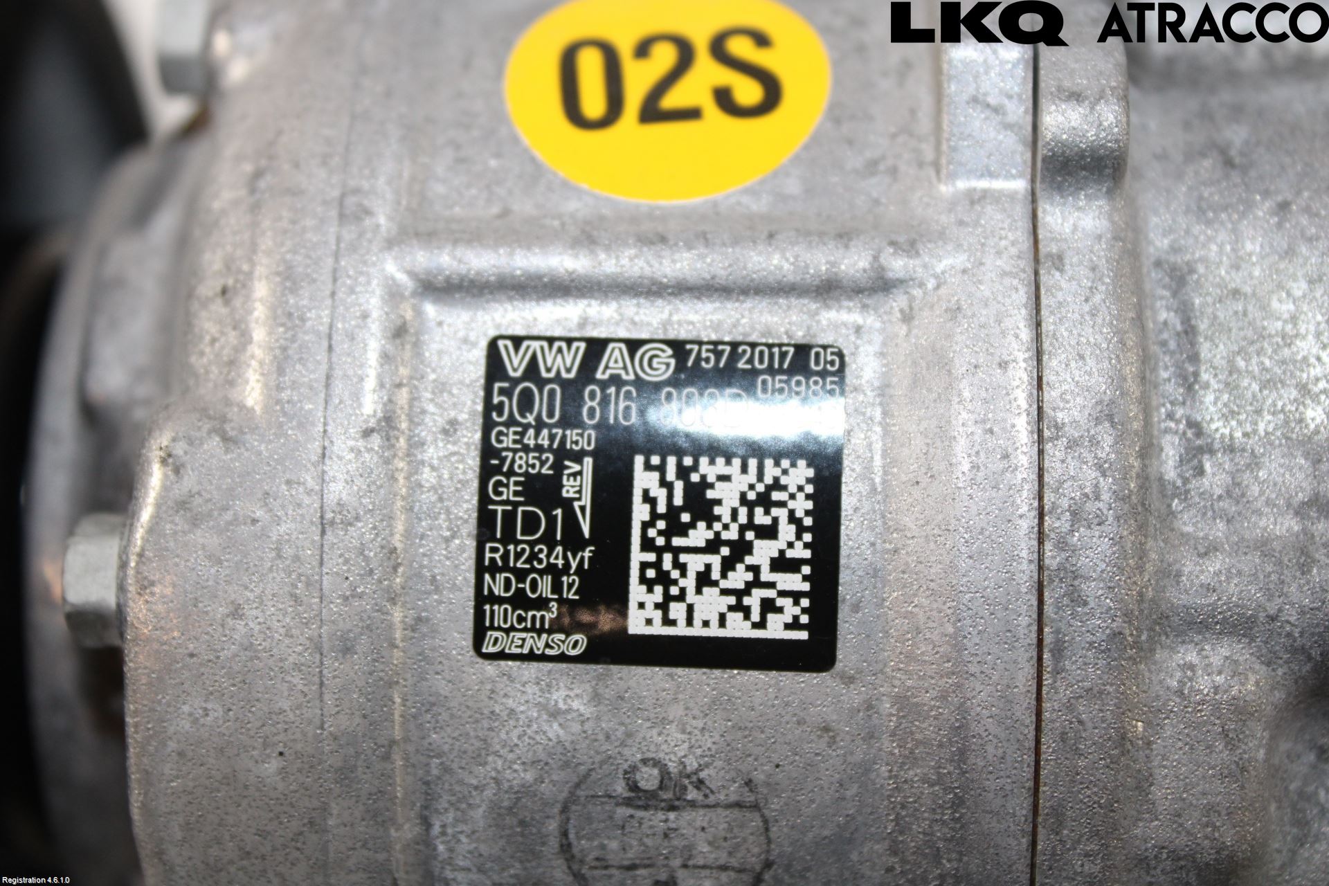 Volkswagen VW GOLF / E-GOLF VII 13-20 Ac Kompressor