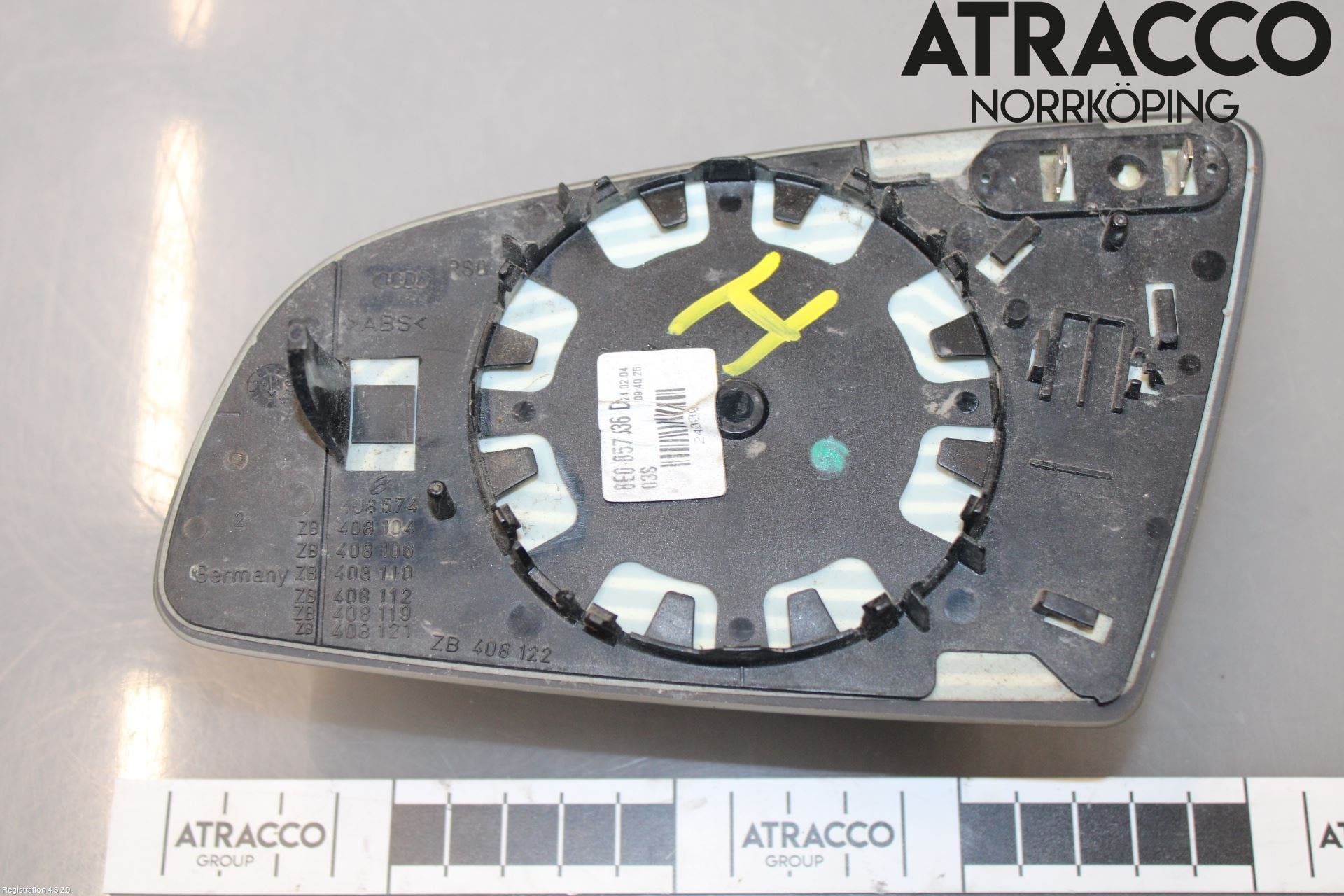 Audi A4/S4 01-05 Spegelglas Hö