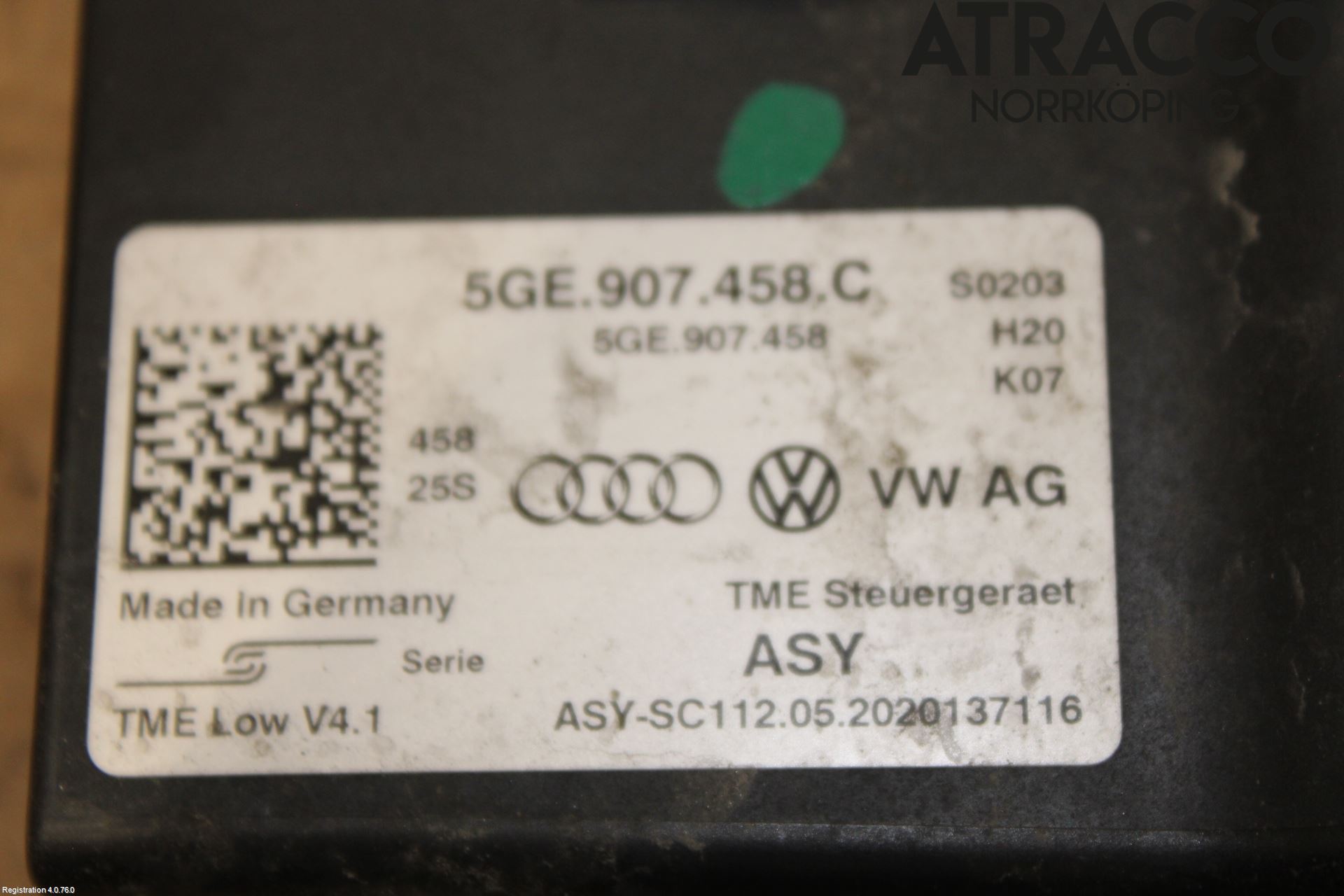 Volkswagen VW GOLF / E-GOLF VII 13-20 Styrenhet Övrigt