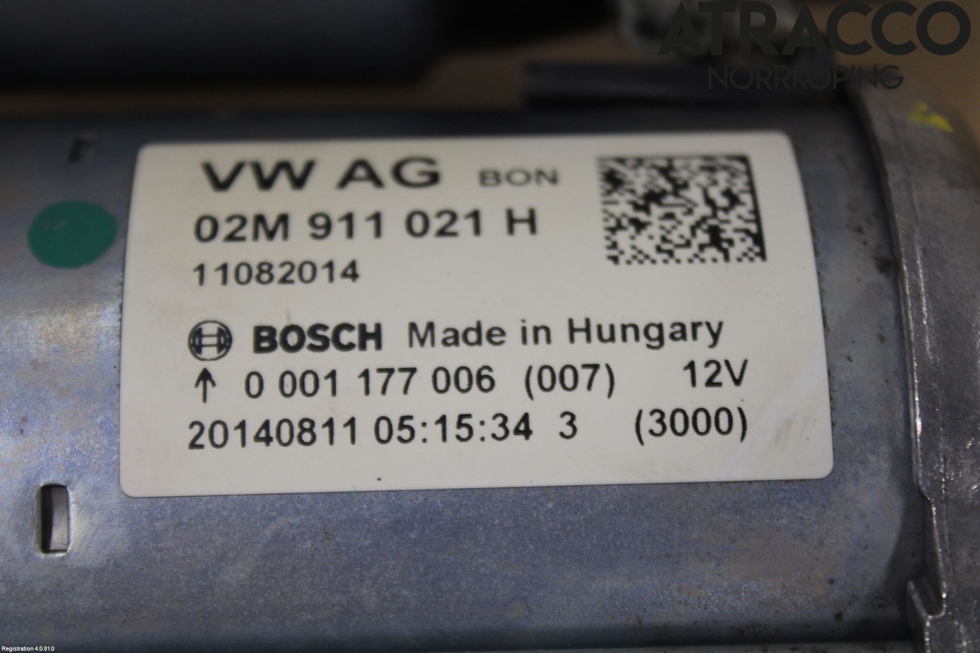 Volkswagen VW UP! / E-UP! Startmotor