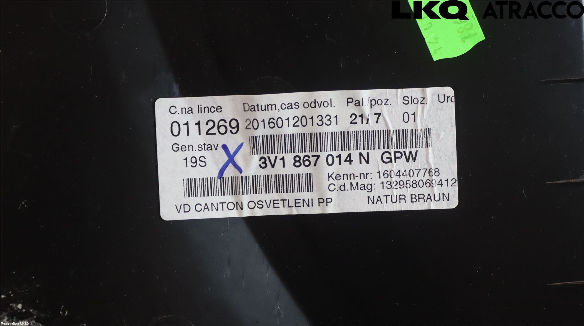 Skoda SUPERB 16-24 Dörrklädsel Hö