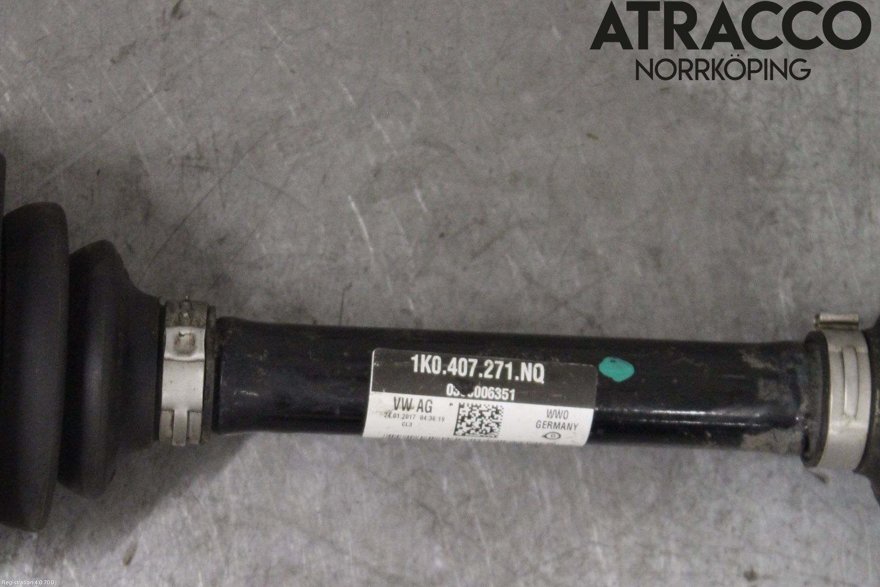 Volkswagen VW CADDY 16-20 Drivaxel Fram Vänster