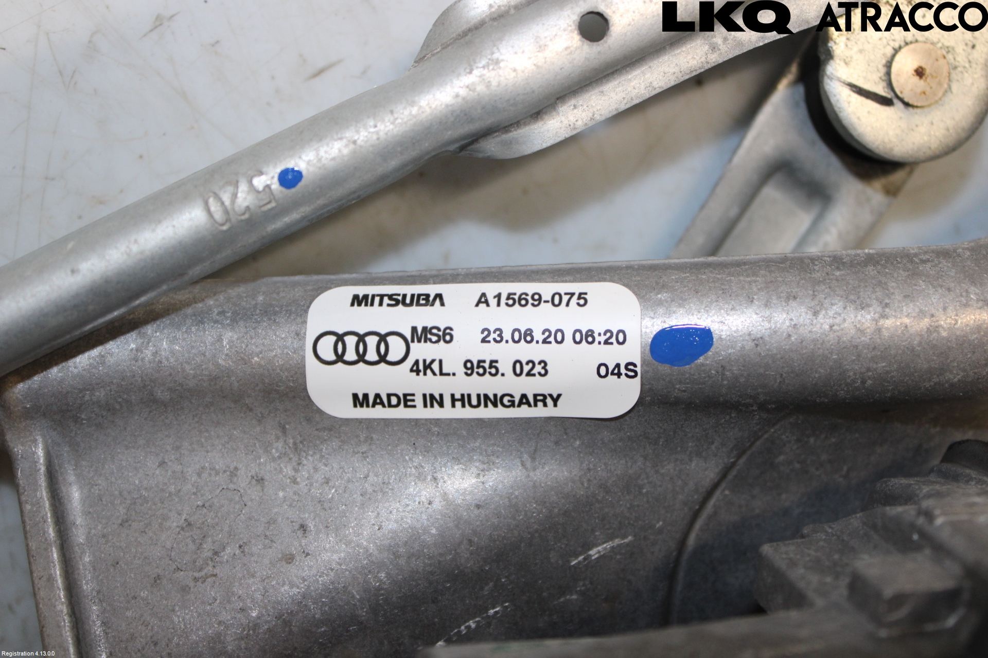 Audi E-TRON, S GE 19- Torkarmekanism Vindruta