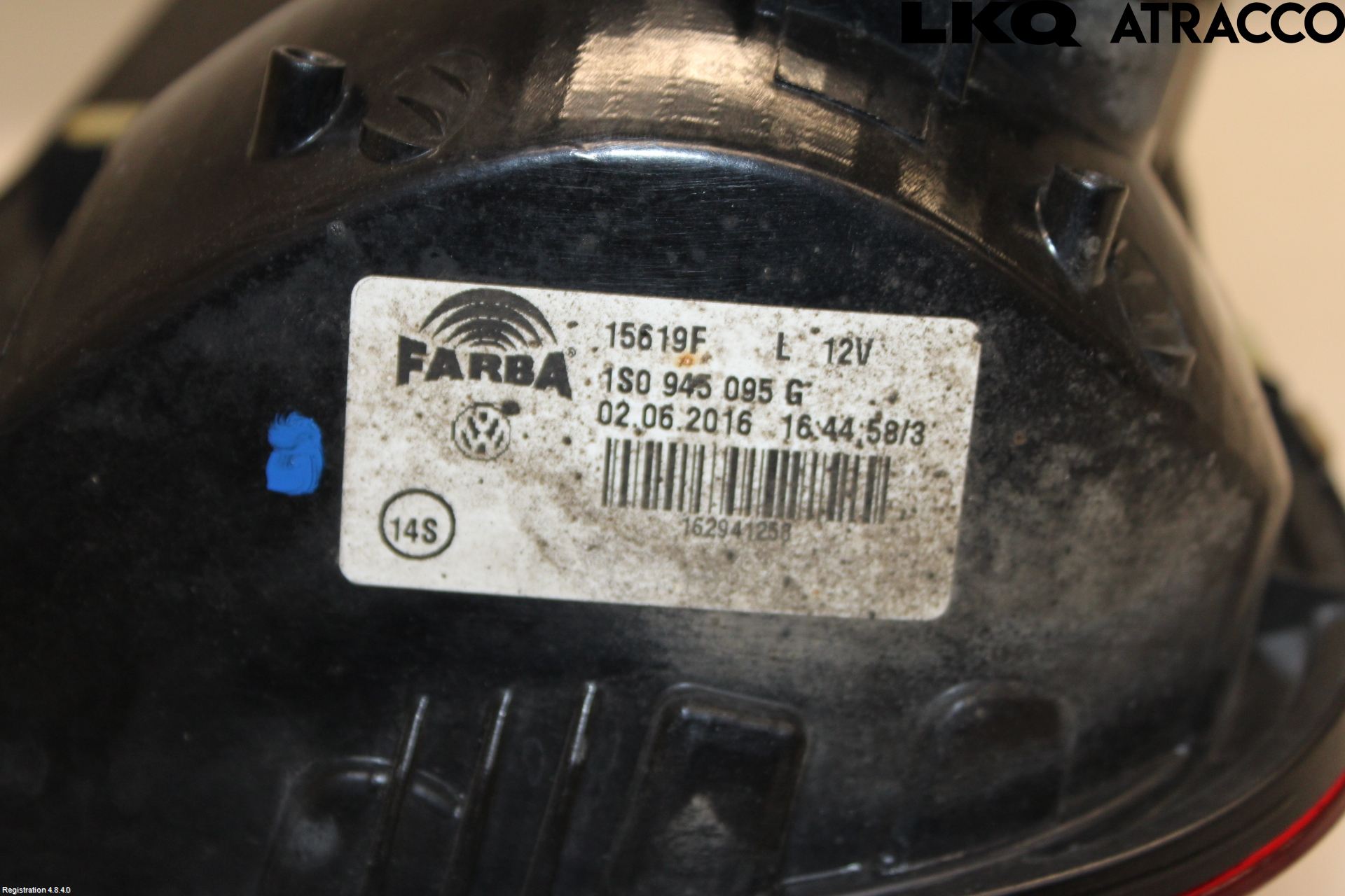 Volkswagen VW UP! / E-UP! Bakljus Vänster