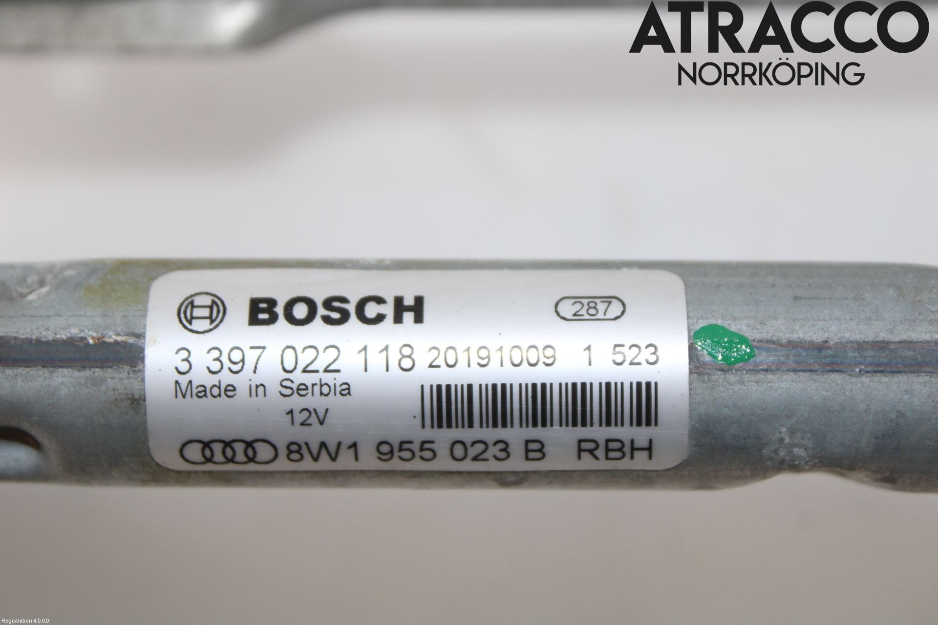 Audi A4/S4 B9 20- Torkarmekanism Vindruta