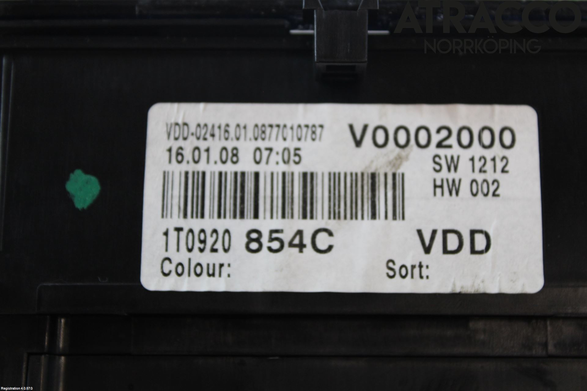 Volkswagen VW CADDY      04-10 Instrument Komb