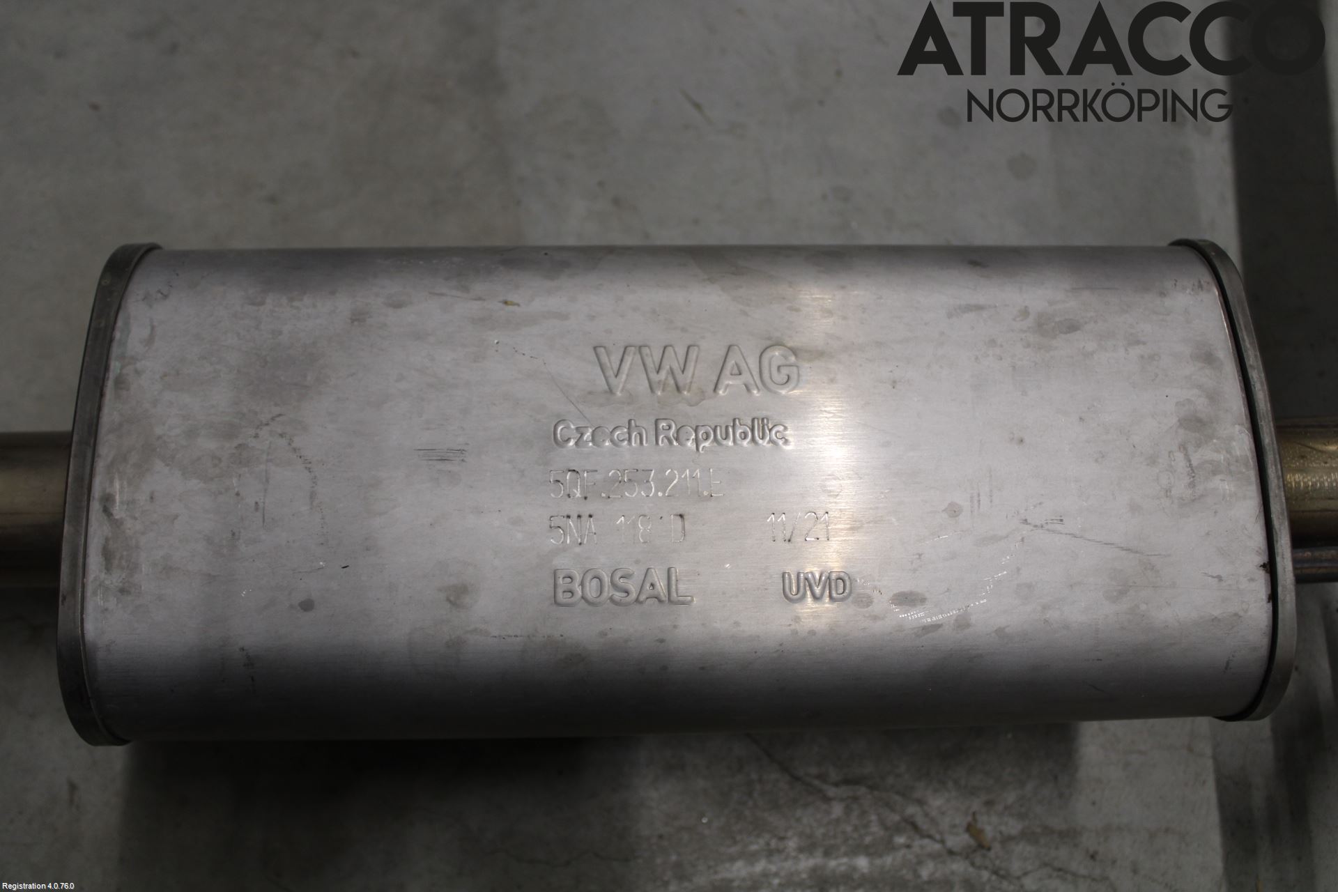 Volkswagen VW TIGUAN 16-24 Avgas Halvsats