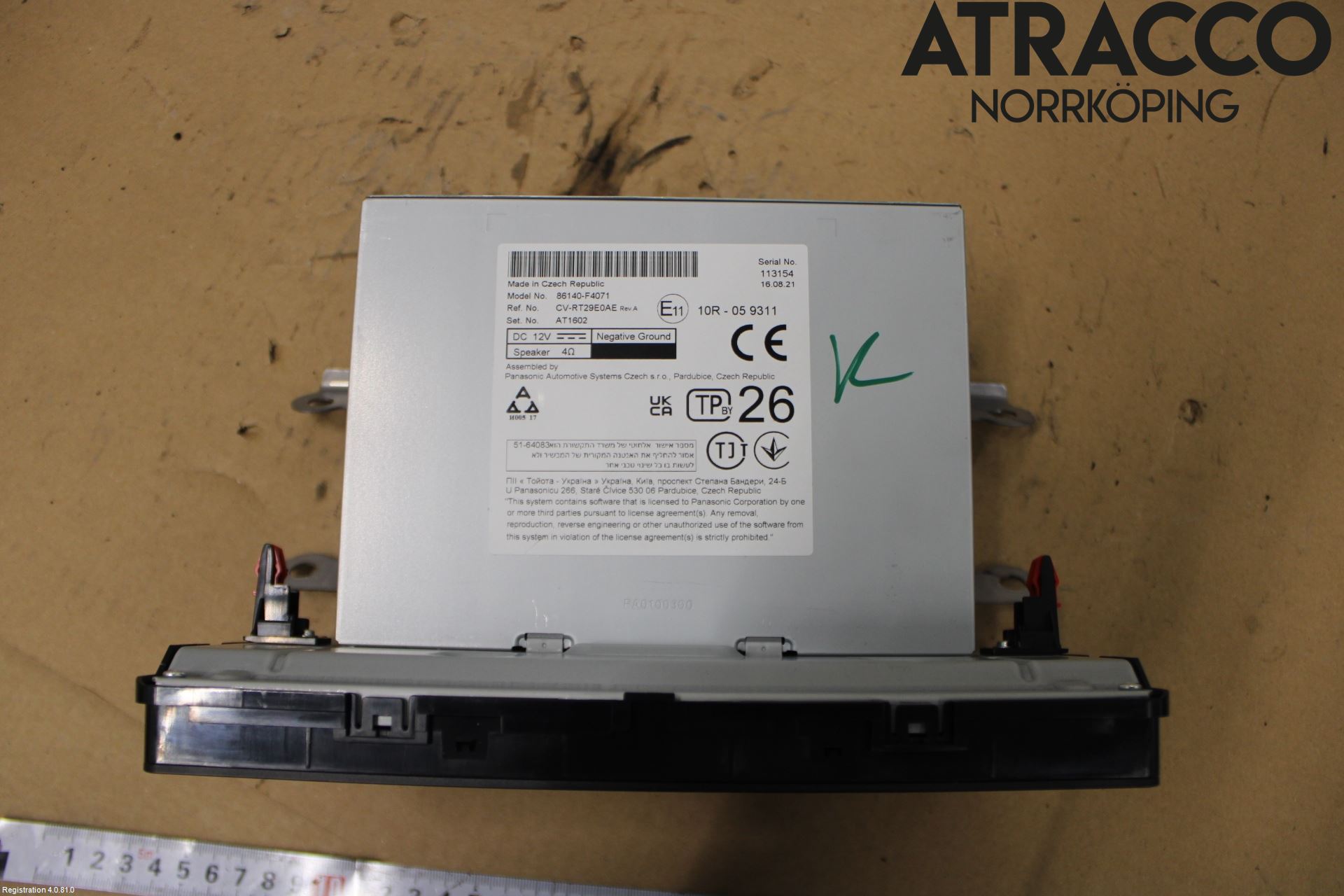 Toyota C-HR 16-23 Cd Radio - Multimediapanel