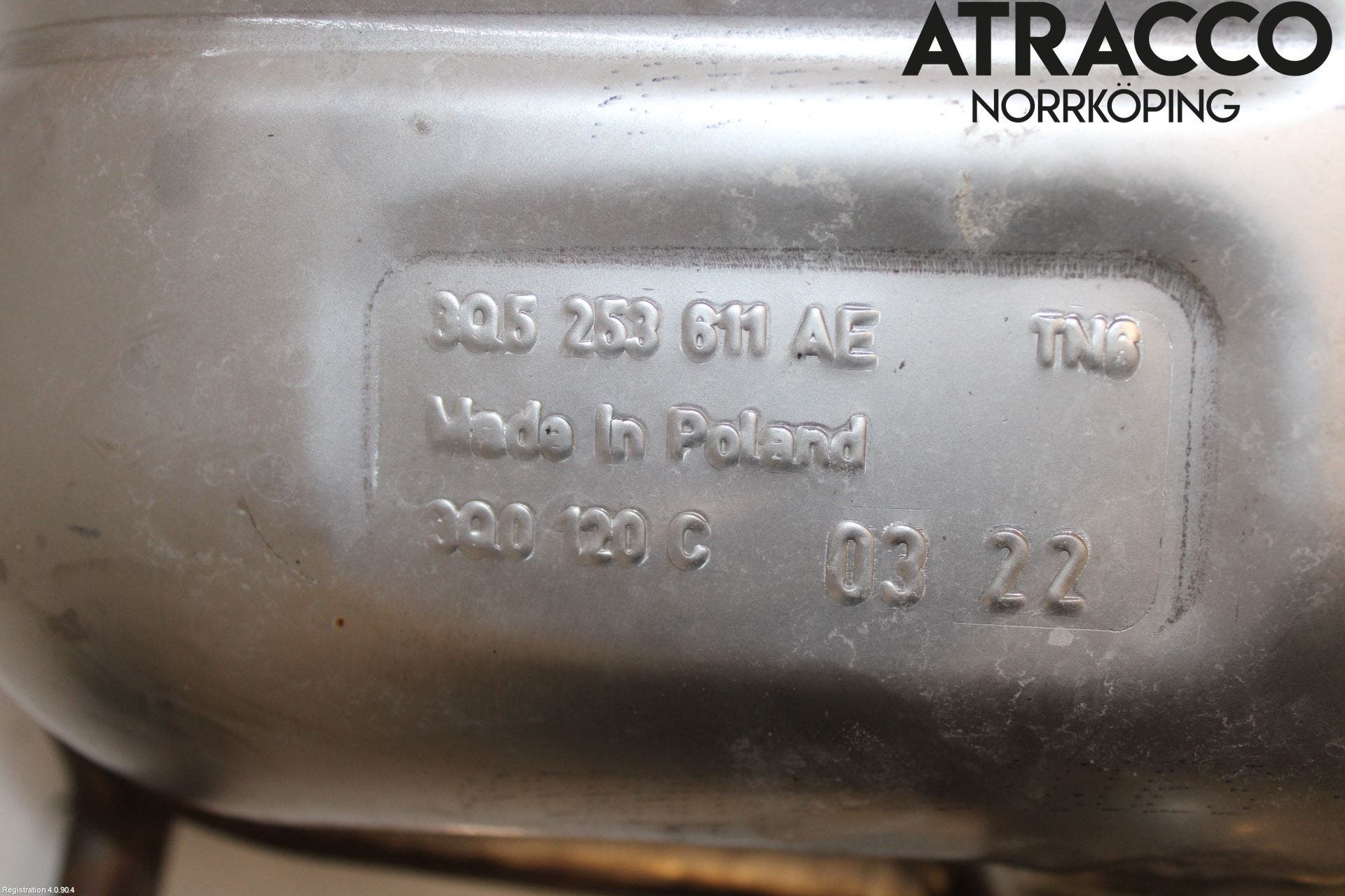 Volkswagen VW PASSAT 20-24 Avgas Bakre Dämpare