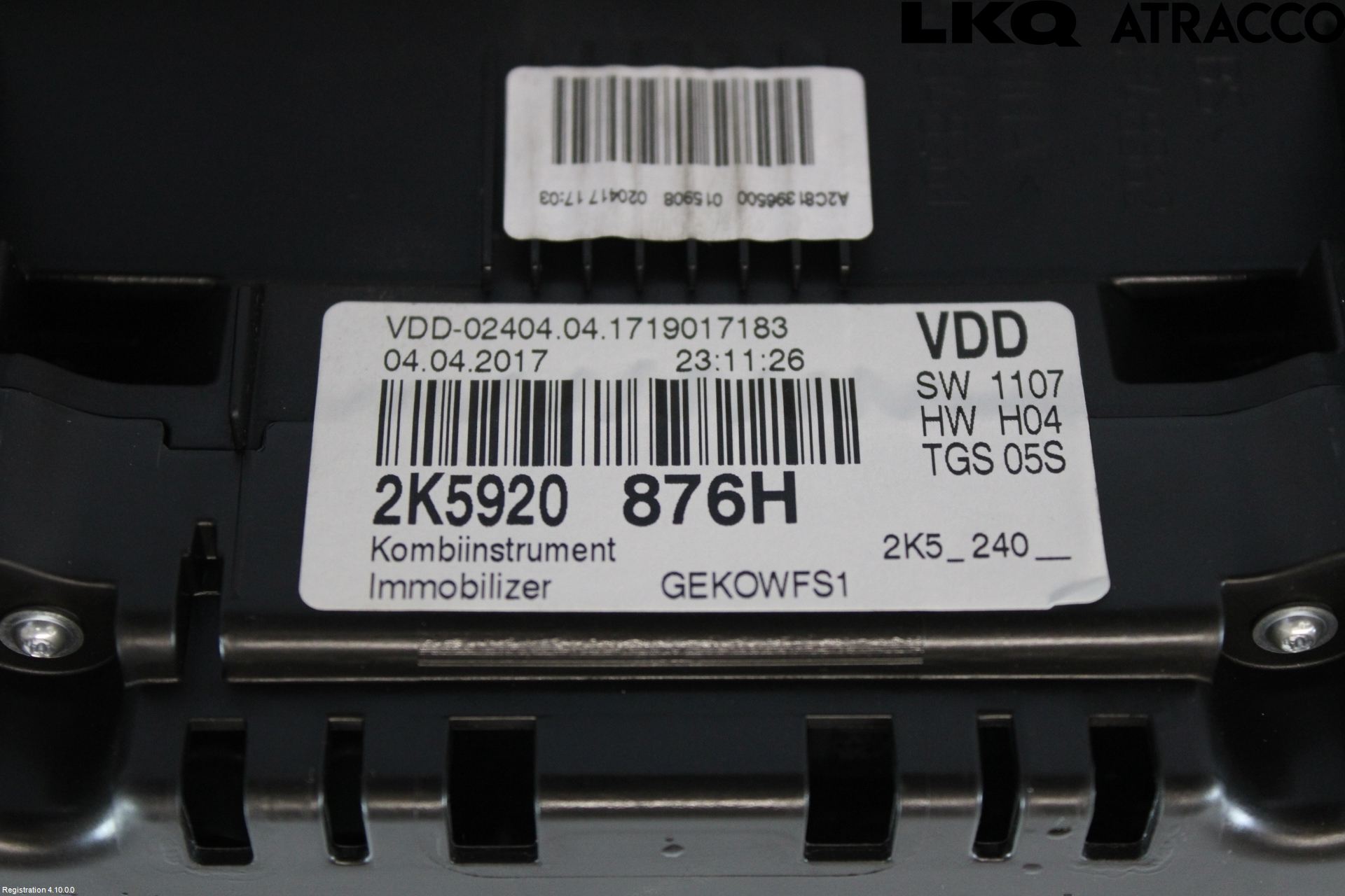 Volkswagen VW CADDY 16-20 Instrument Komb