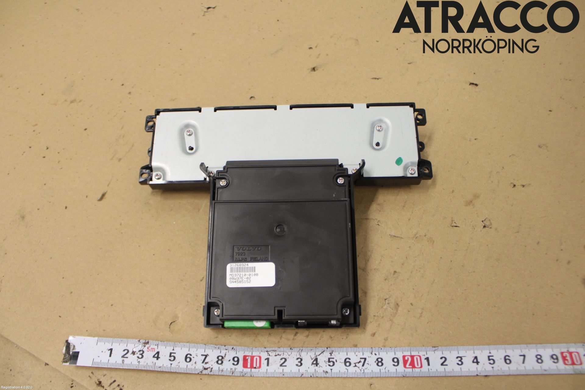 Volvo V70 08-13 Kontrolldisplay