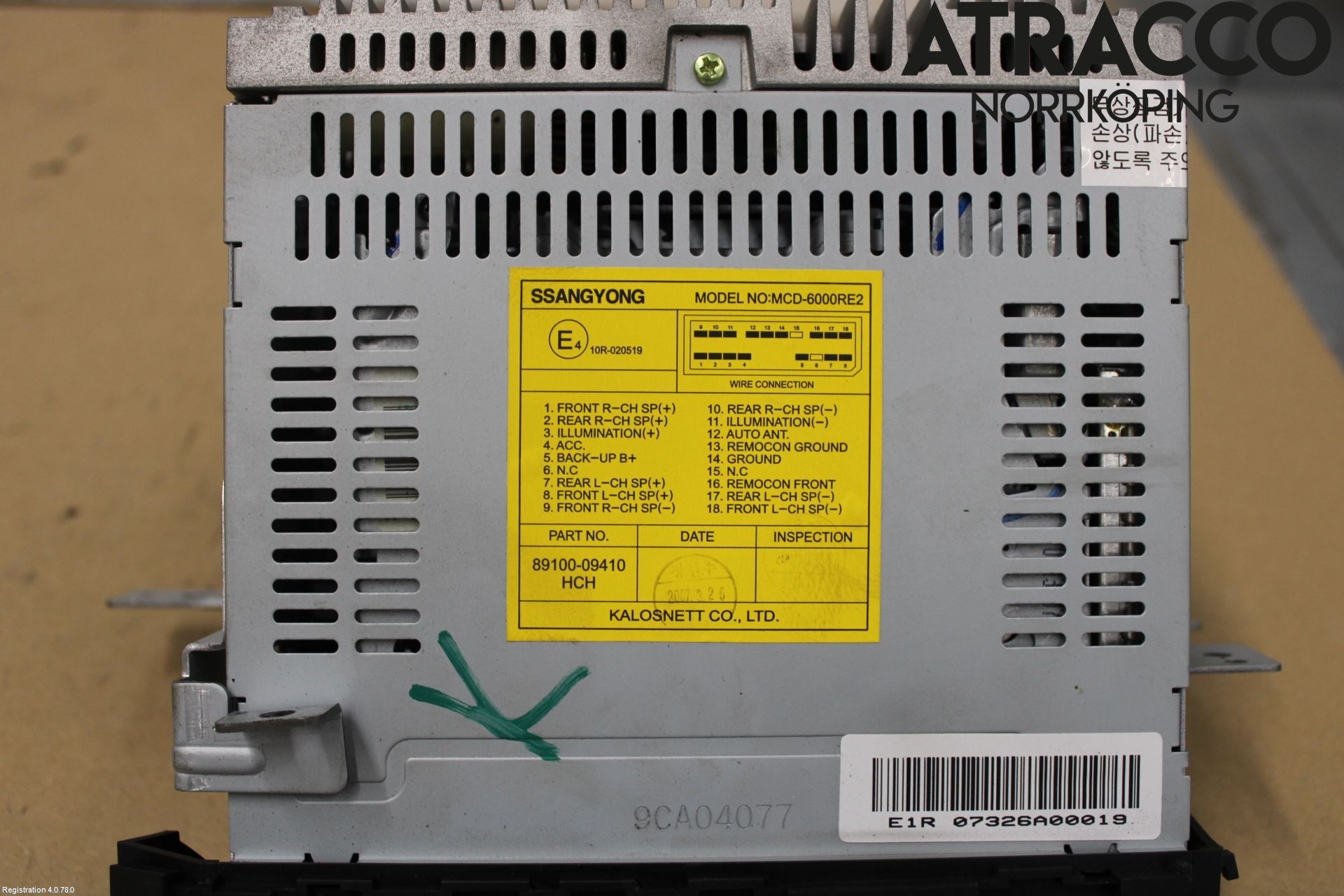 SsangYong SSANG YONG ACTYON/SPORT 06-17 Cd Radio - Multimediapanel