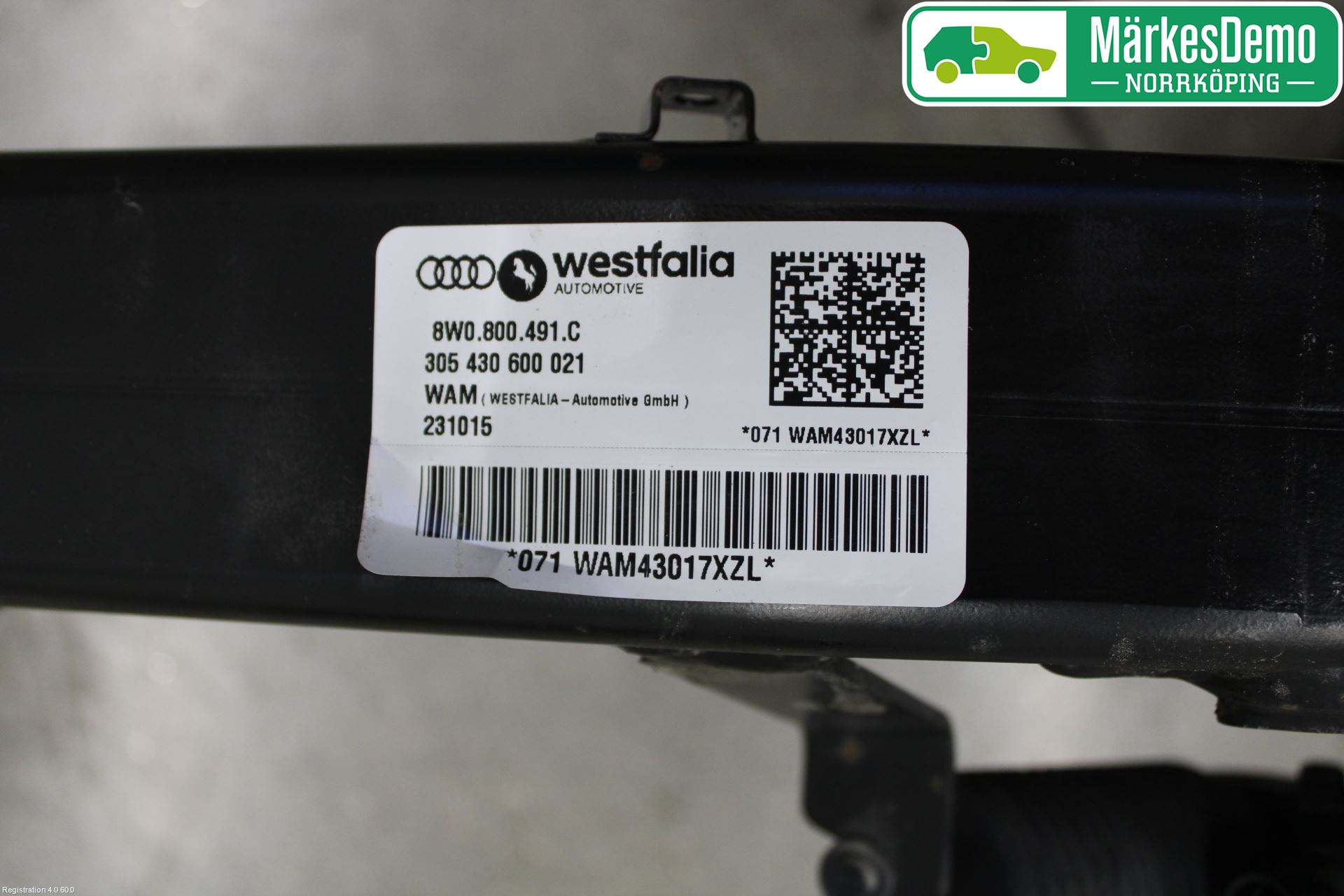 Audi A4/S4 B9 16-19 Dragkrok