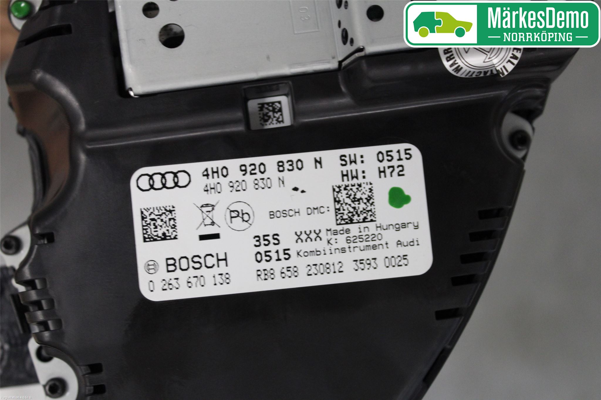 Audi A8/S8 4H 10-17 Instrument Komb