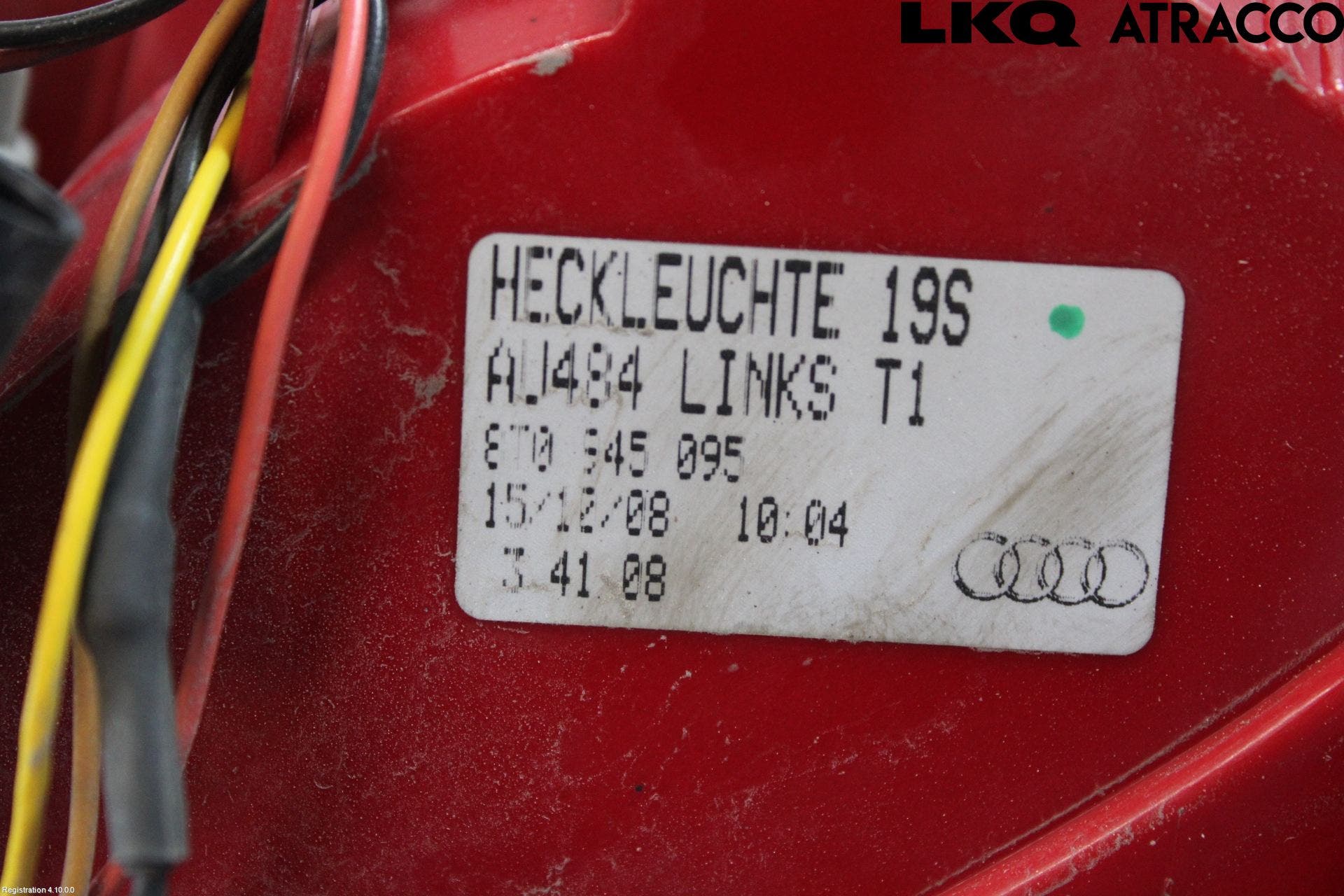 Audi A5 07-16 Bakljus Vänster