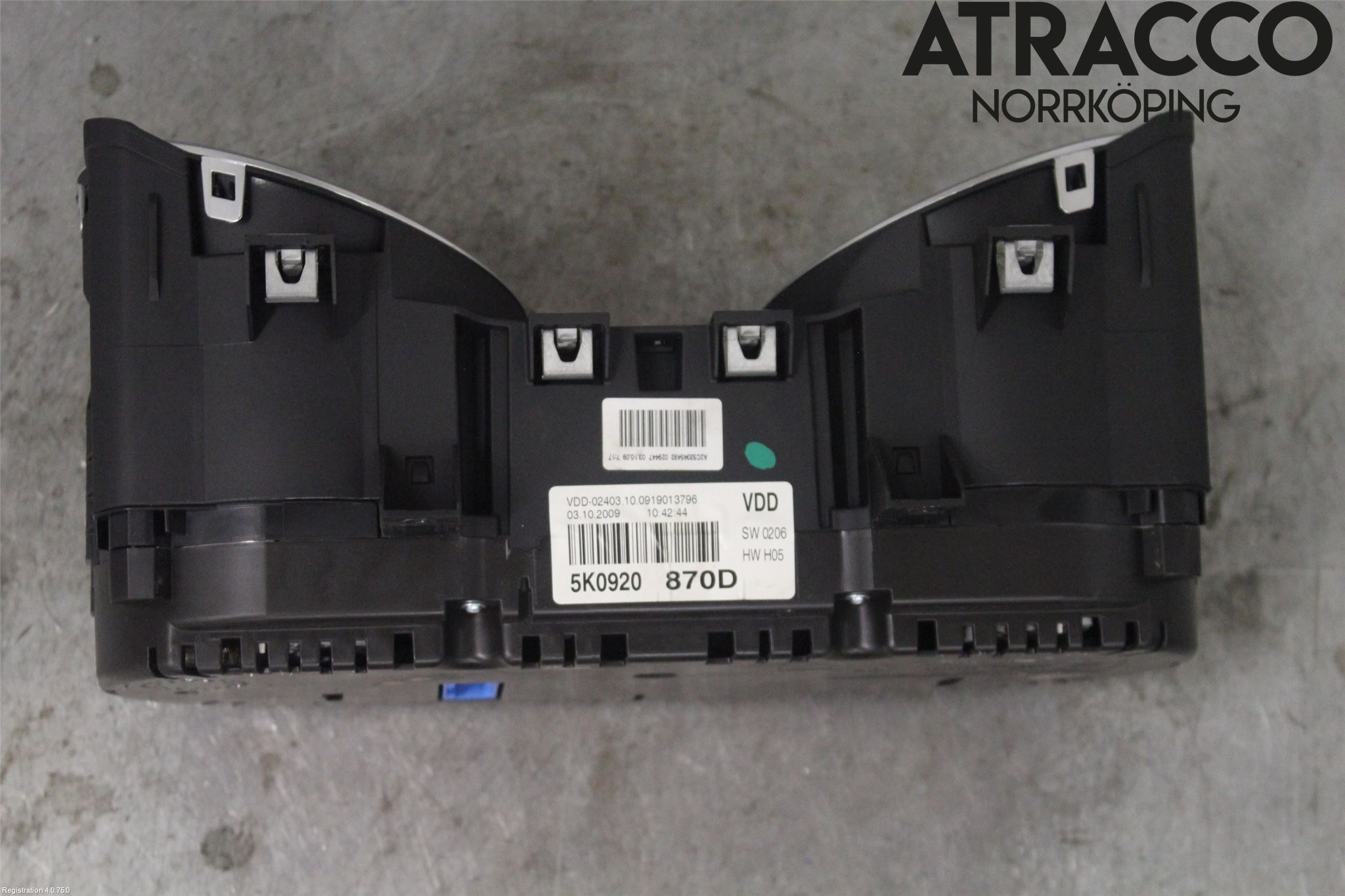Volkswagen VW GOLF VI 09-13 Instrument Komb