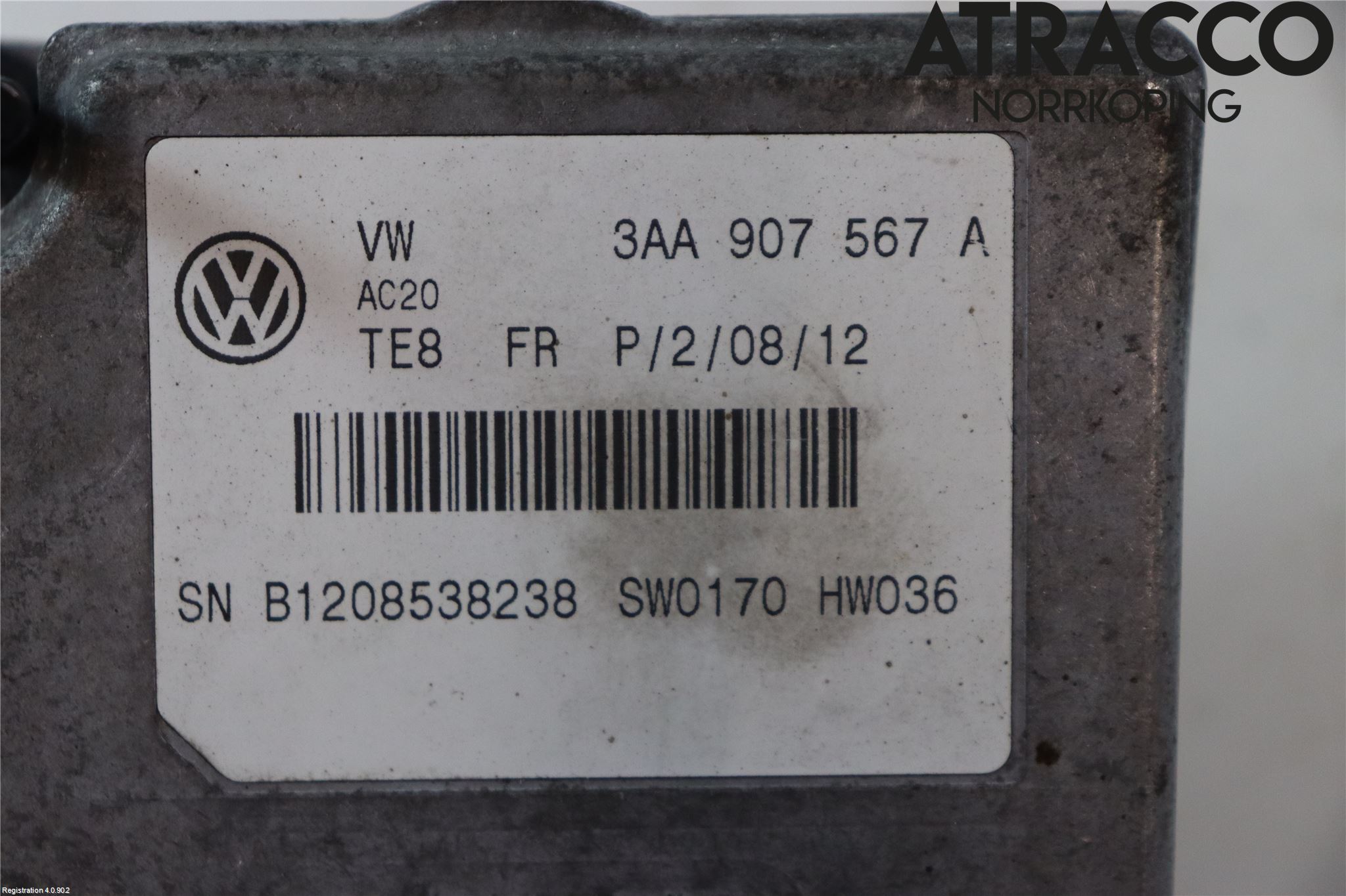 Volkswagen VW PASSAT 11-14 Sensor Aktivt Kollisionsskydd