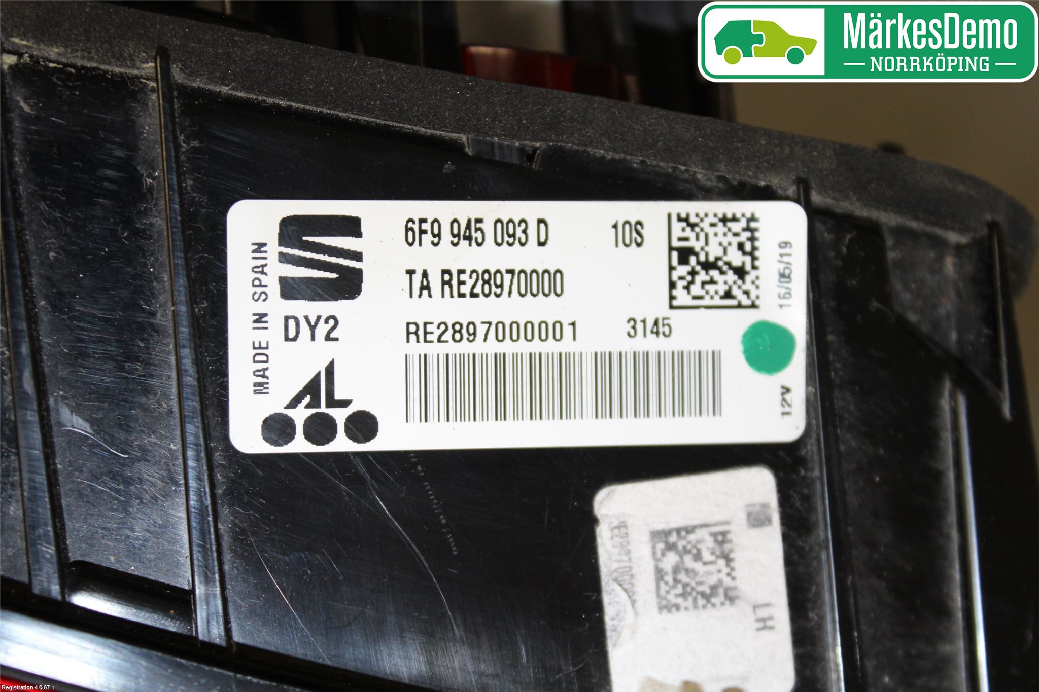 Seat ARONA Bakljus Lucka Vä