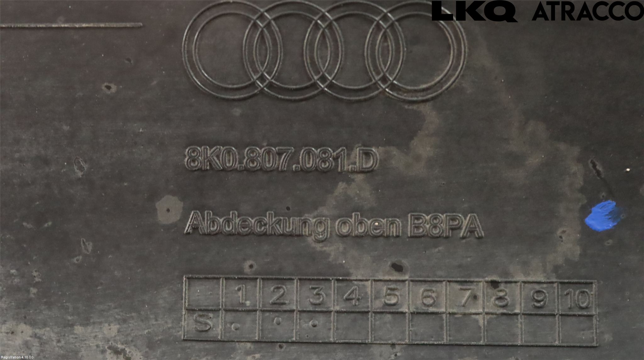 Audi A4 12-15 Täckplast Front